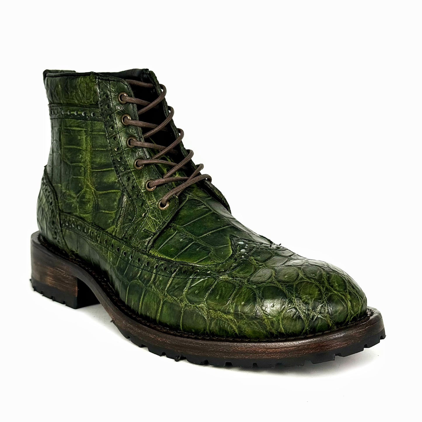 ISSAC GREEN COCODRILO BOOTS URBANO
