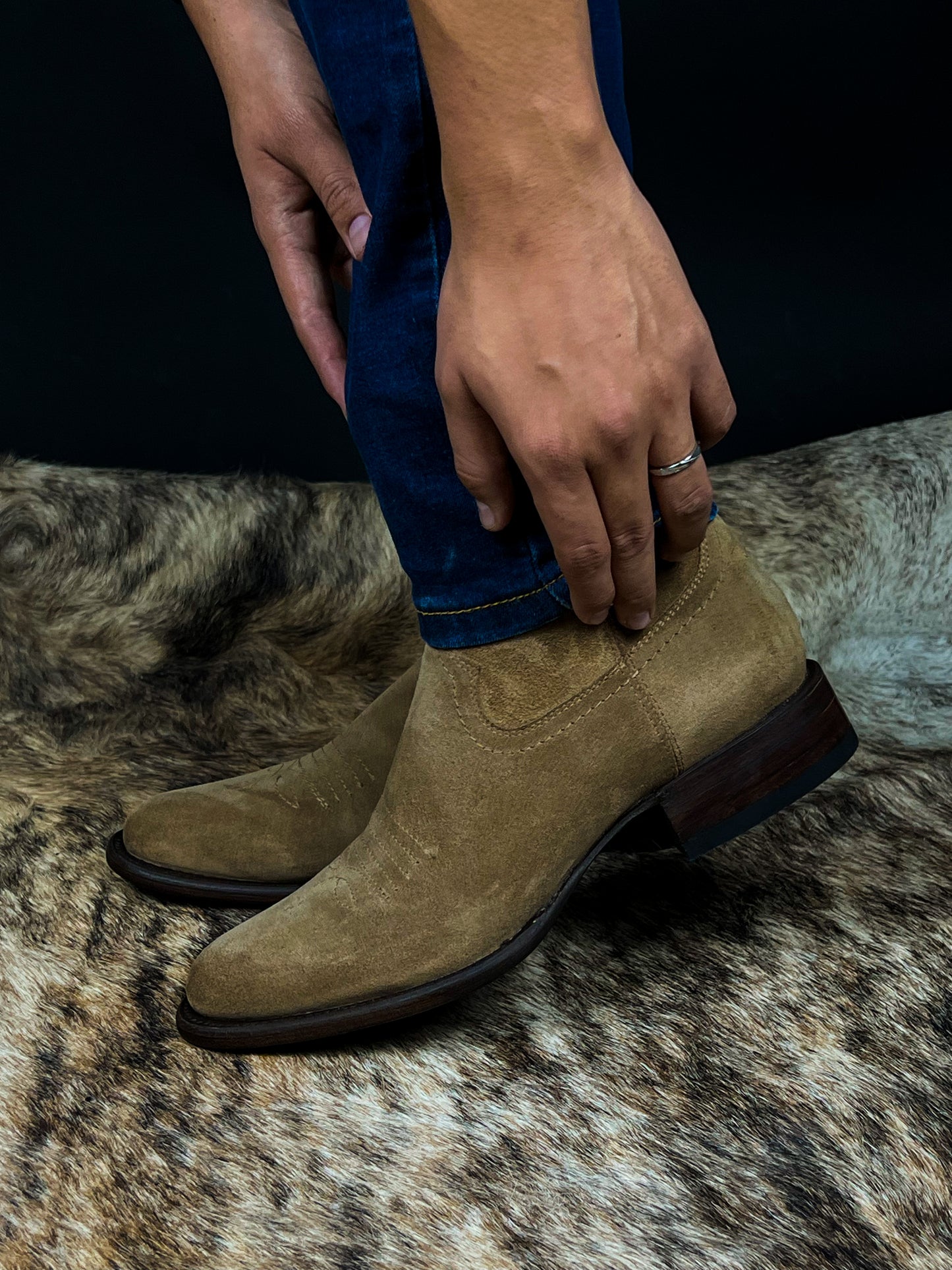 CARLO BROWN PITON BOOTS
