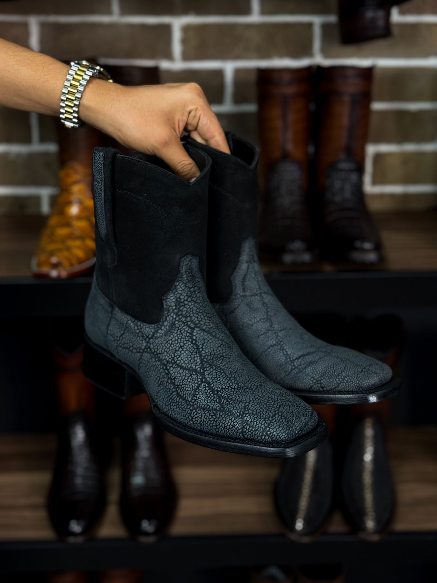 EMMA GREY ELEFANTE BOOTS BULLDOG