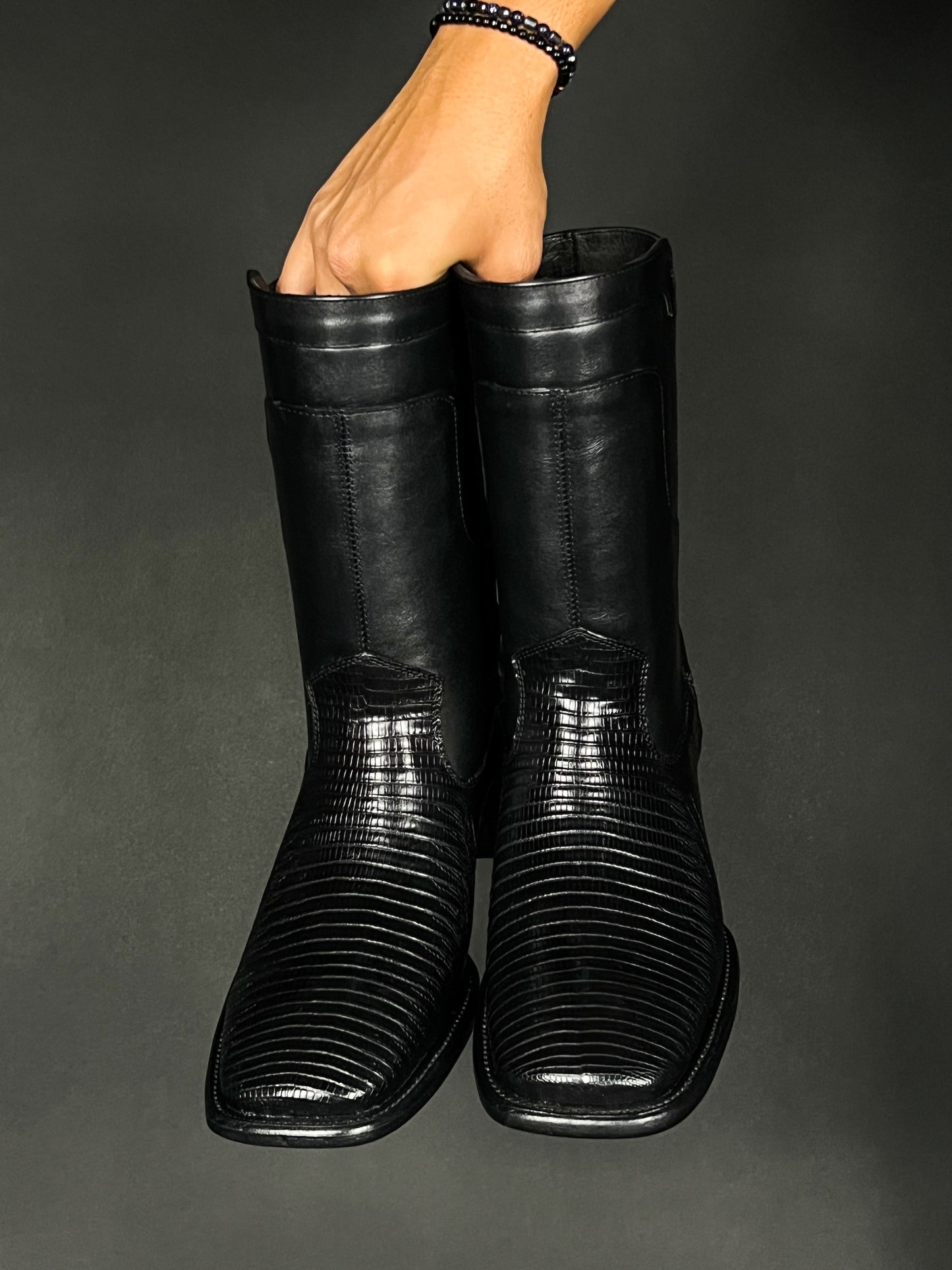 EMMA BROWN LIZARD BOOTS