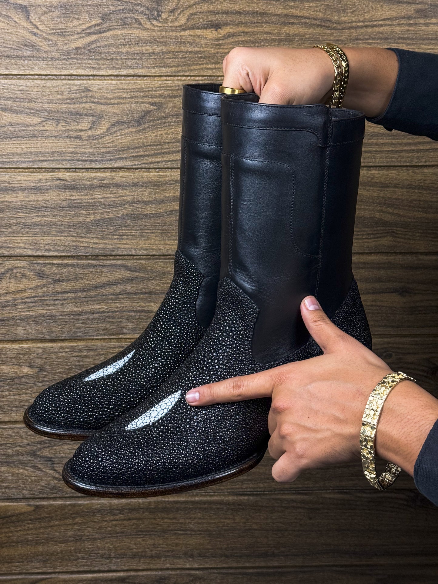 EMMA BROWN PITON BOOTS