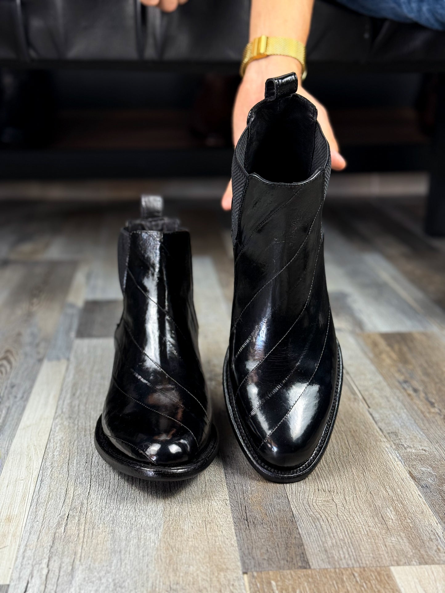EMMA BROWN PITON BOOTS