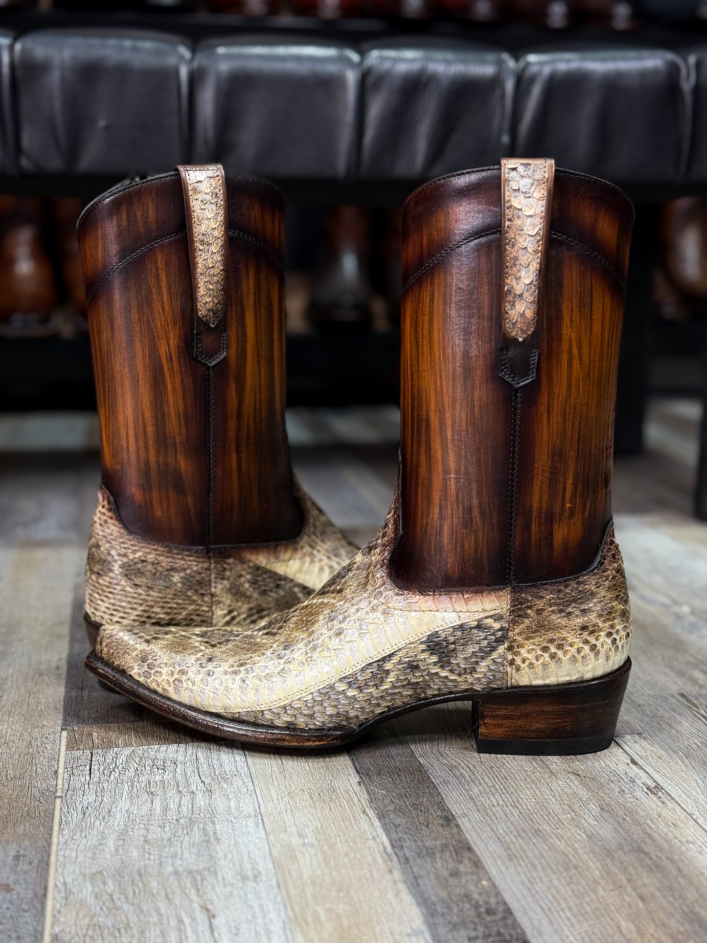 EMMA BROWN PITON BOOTS