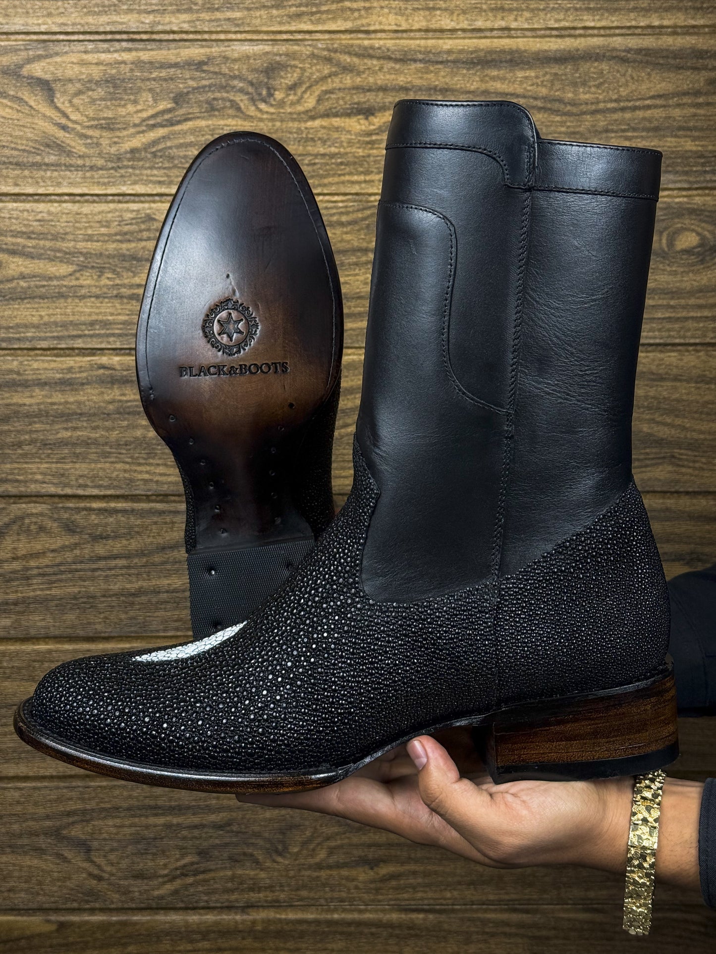 EMMA BROWN PITON BOOTS