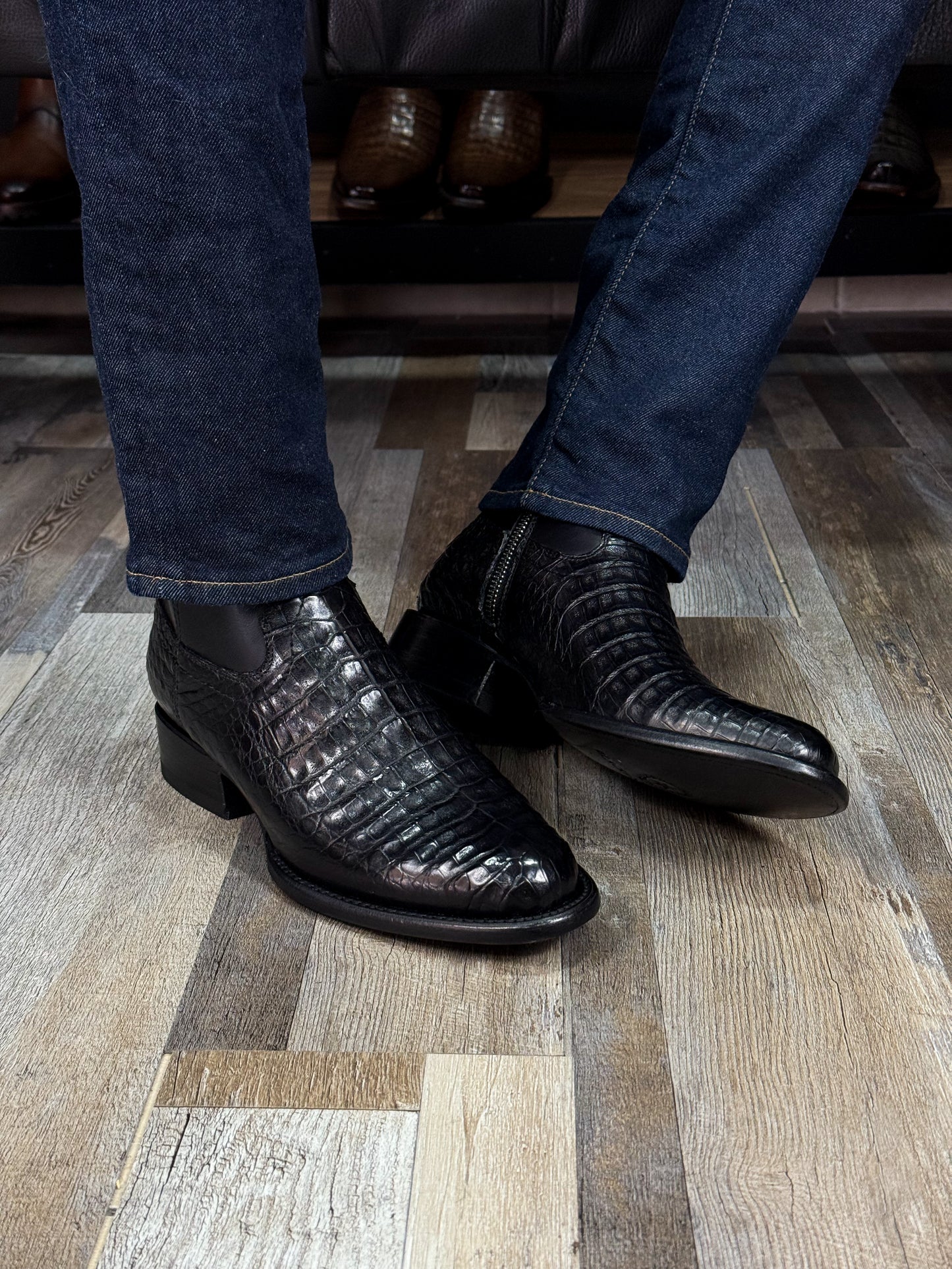EMMA BROWN PITON BOOTS