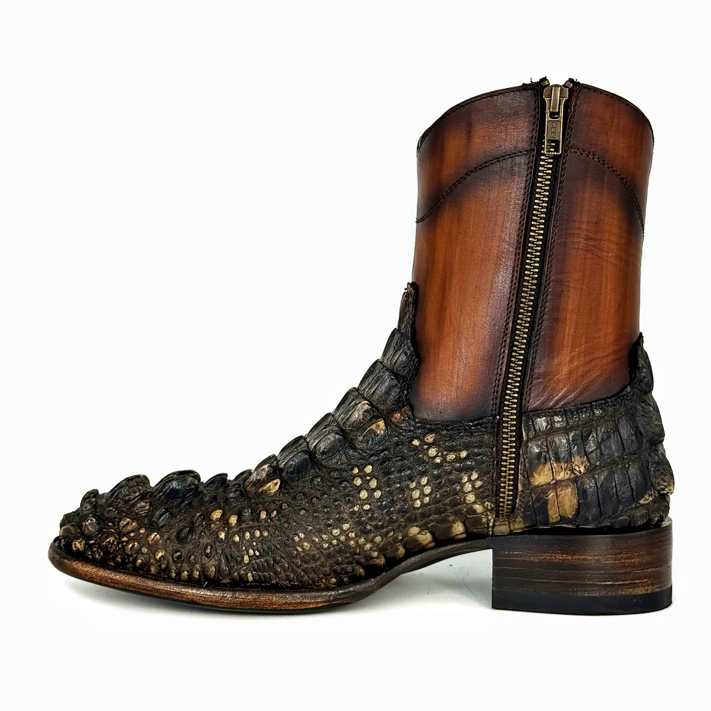 EMMA NATURAL NUCA DE COCODRILO BOOTS OVAL