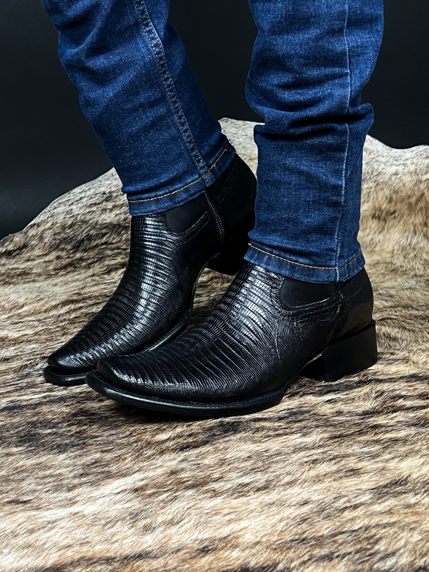 EMMA BROWN LIZARD BOOTS