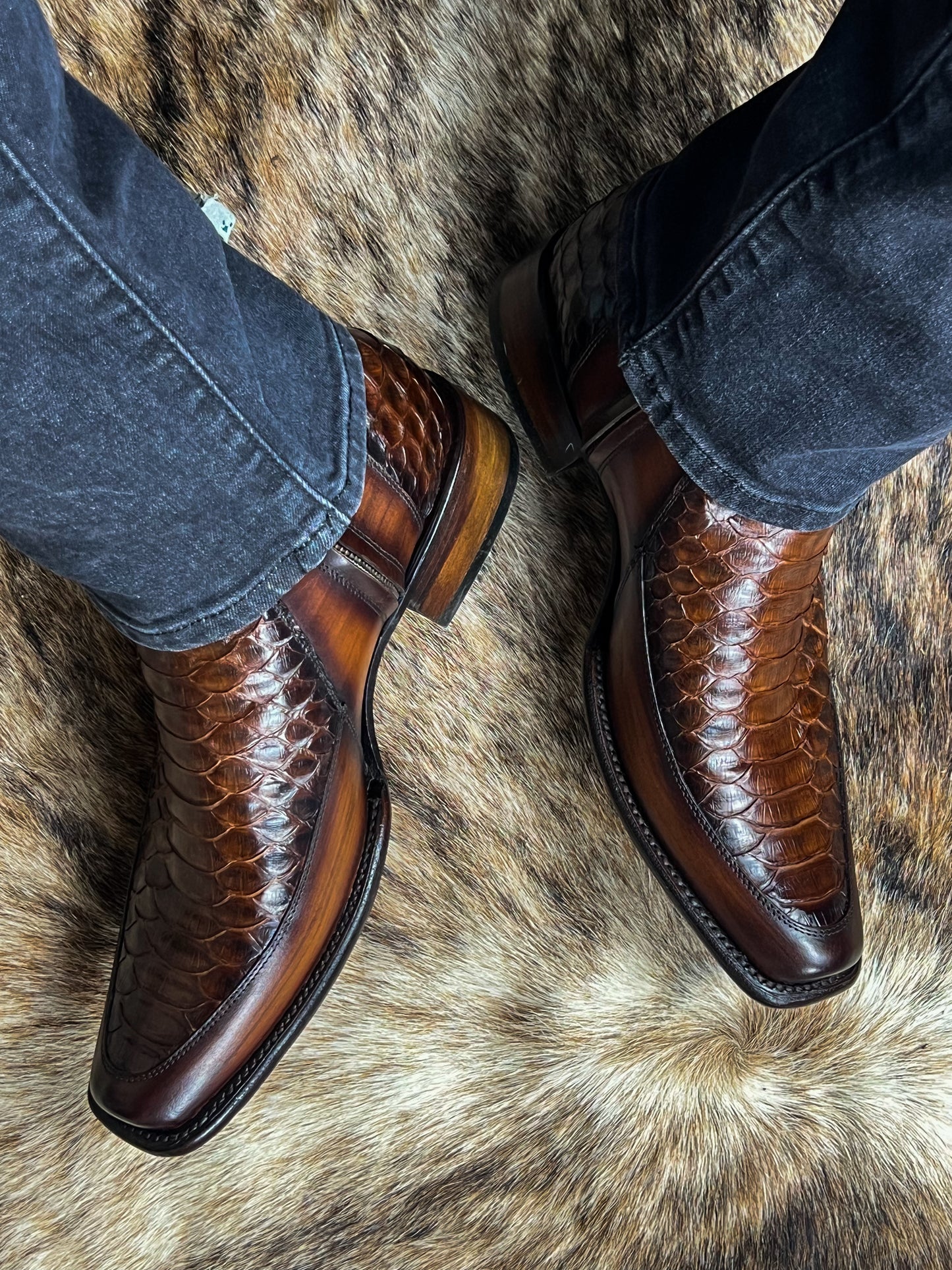 EMILIO BROWN PITON BOOTS DUBAI