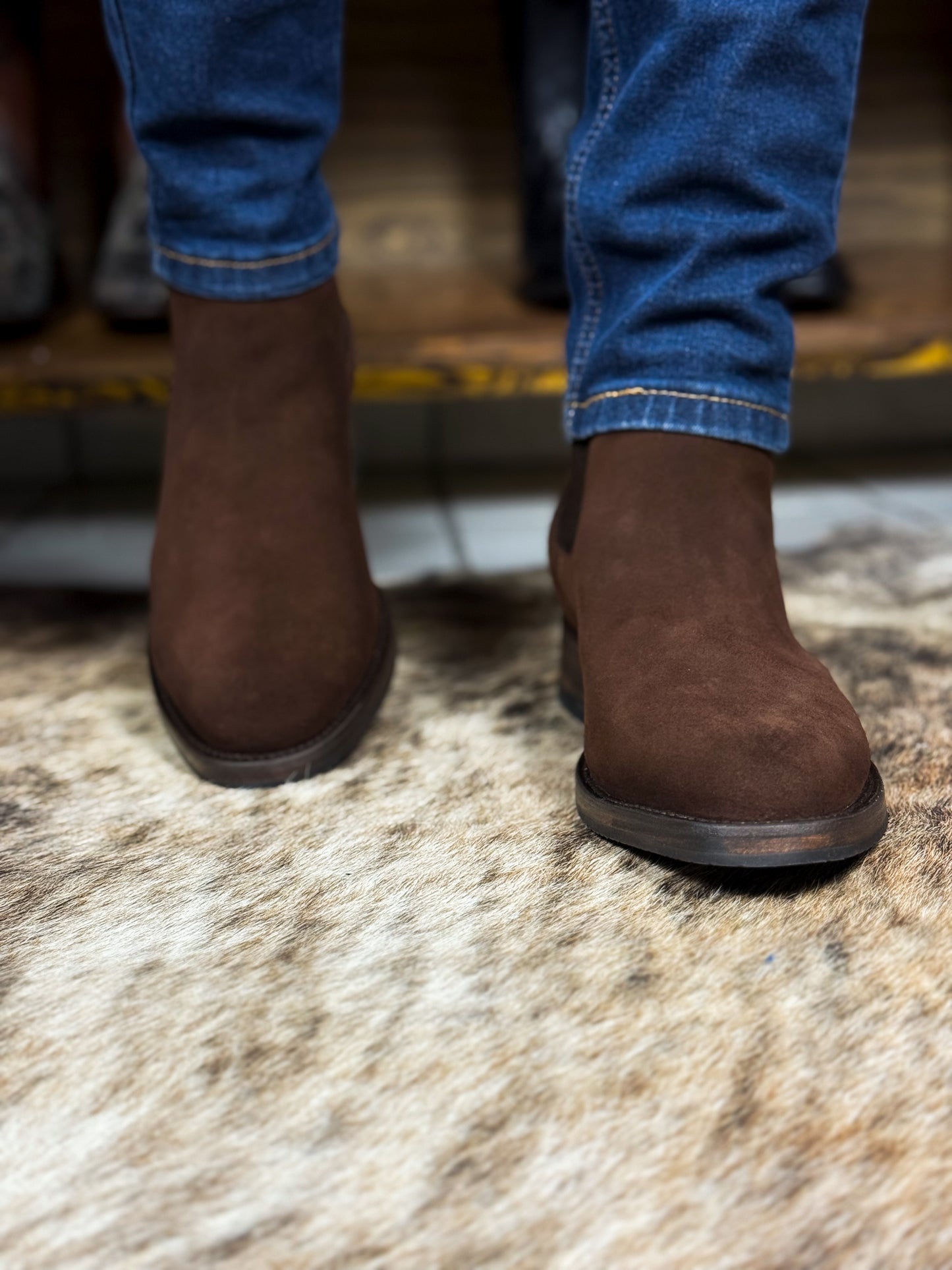 CARLO BROWN PITON BOOTS