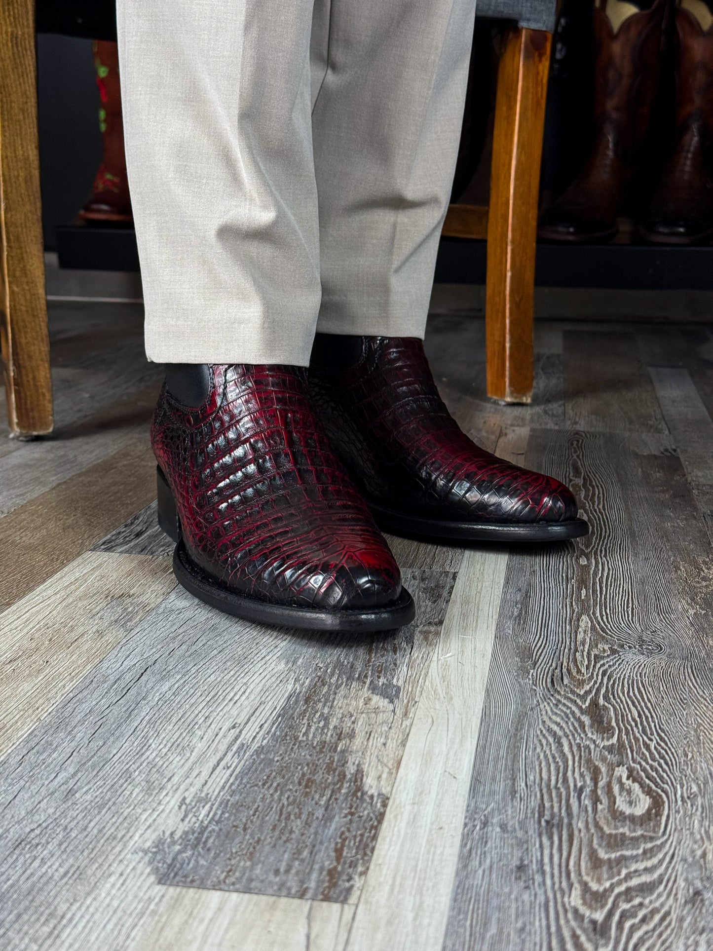 EMMA BROWN PITON BOOTS