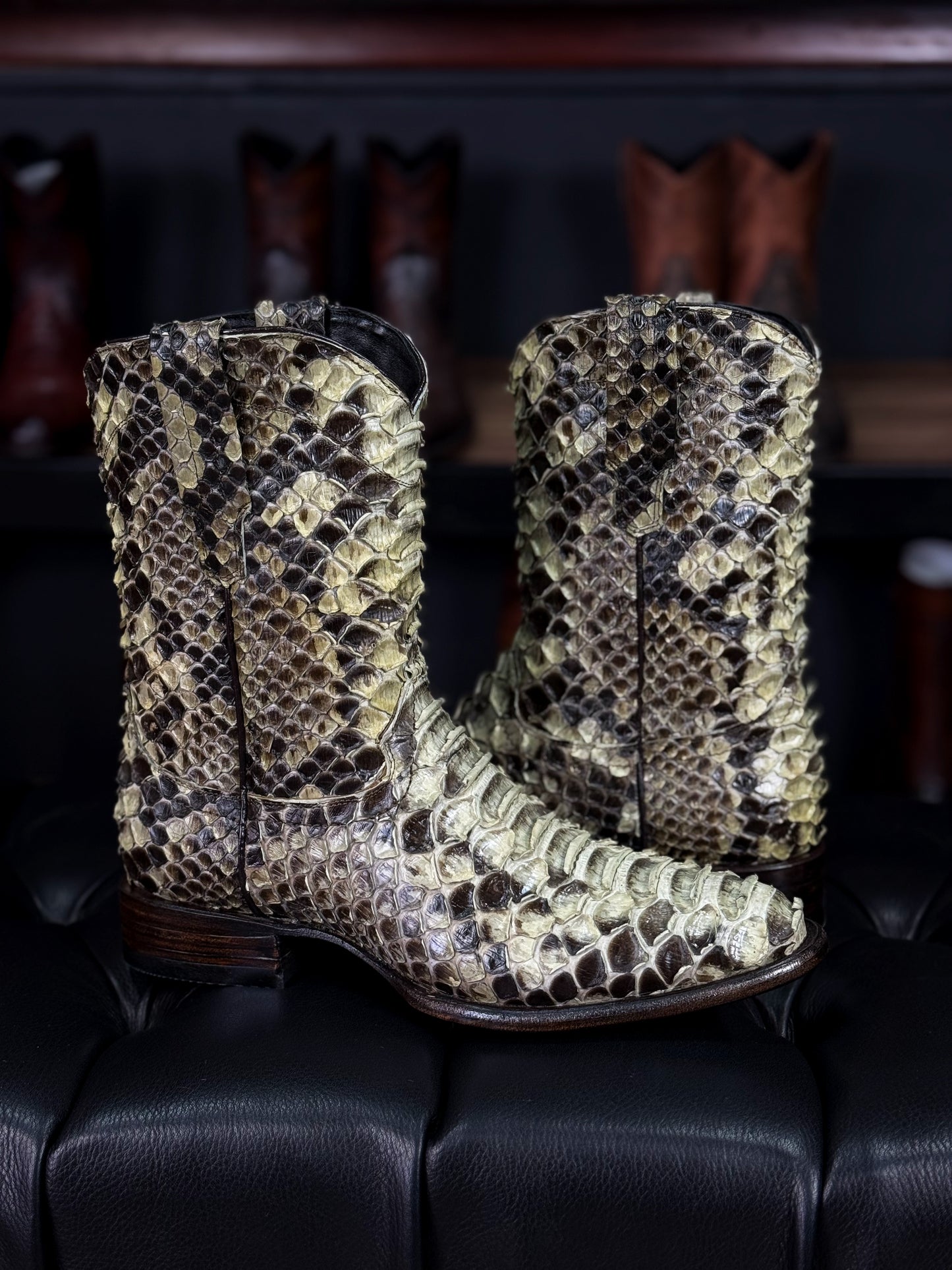 EMMA BROWN PITON BOOTS