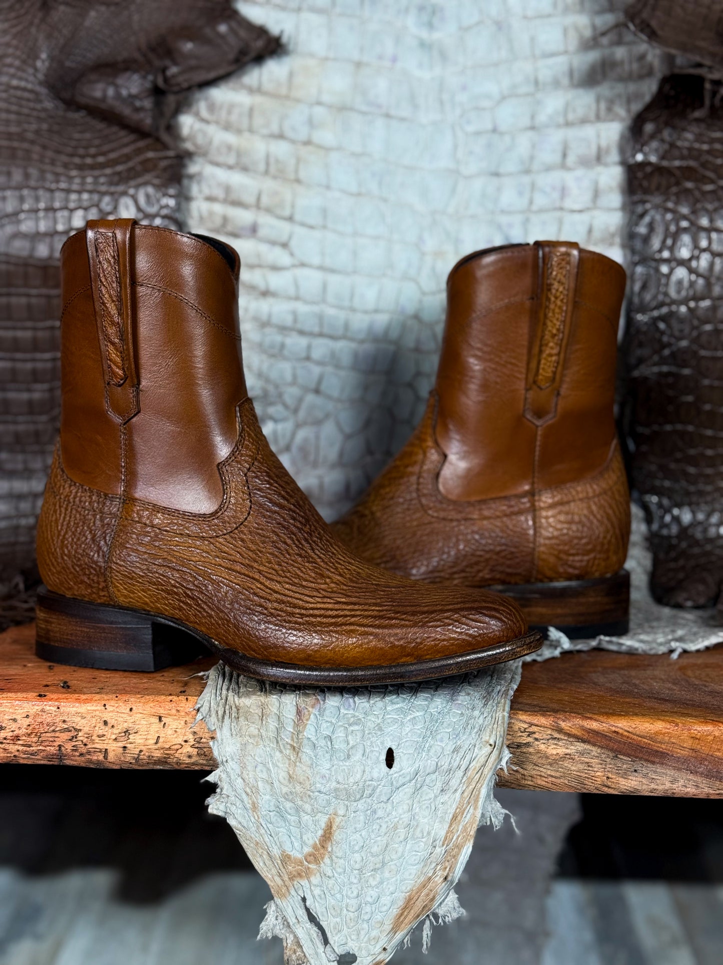 EMMA BROWN PITON BOOTS