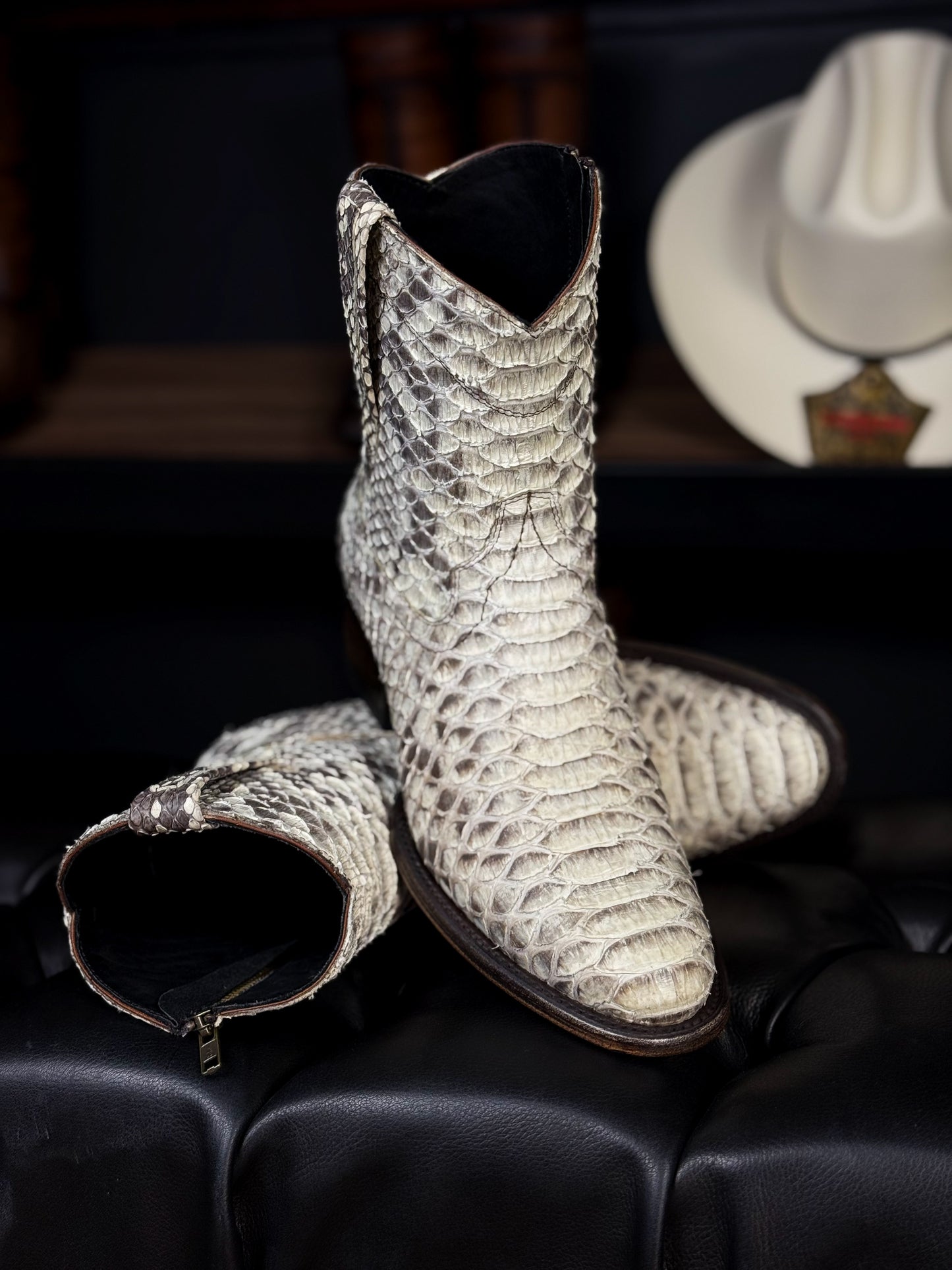 EMMA BROWN PITON BOOTS