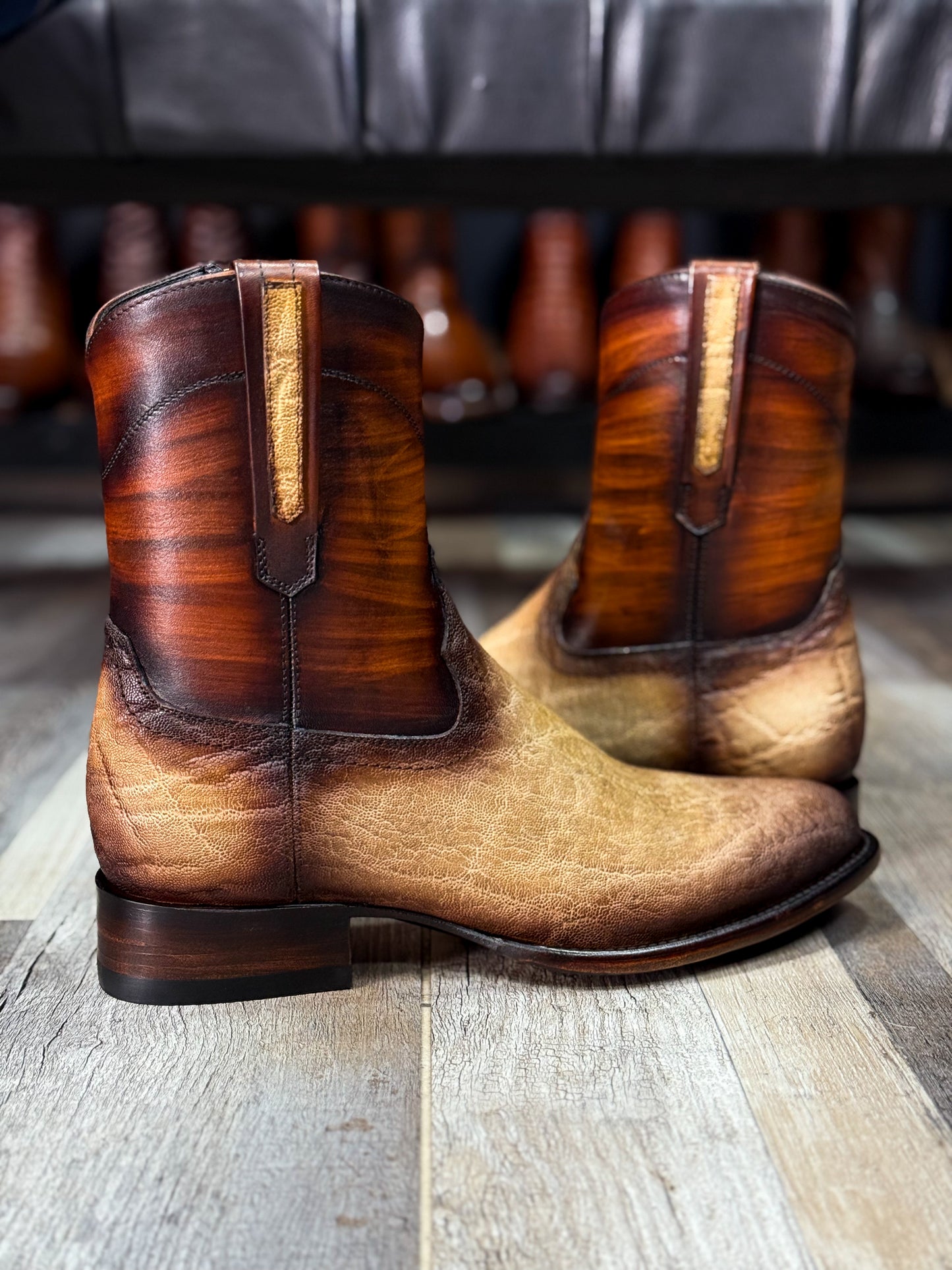 EMMA BEIGE ELEFANTE BOOTS OVAL
