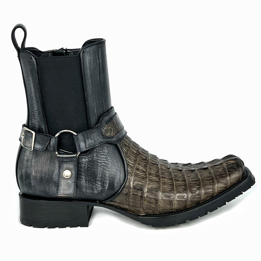 CARLO BROWN PITON BOOTS