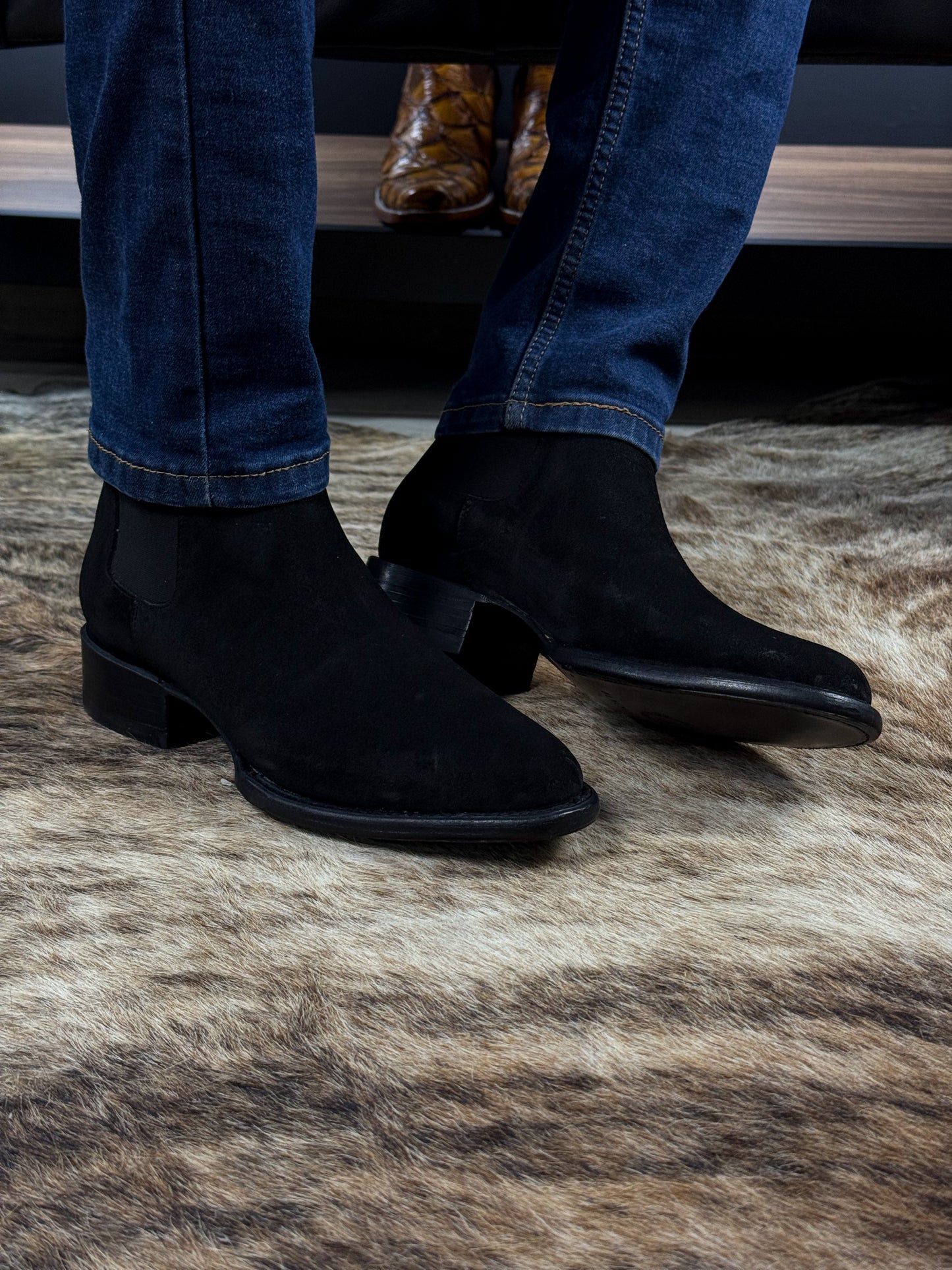 CARLO BROWN PITON BOOTS