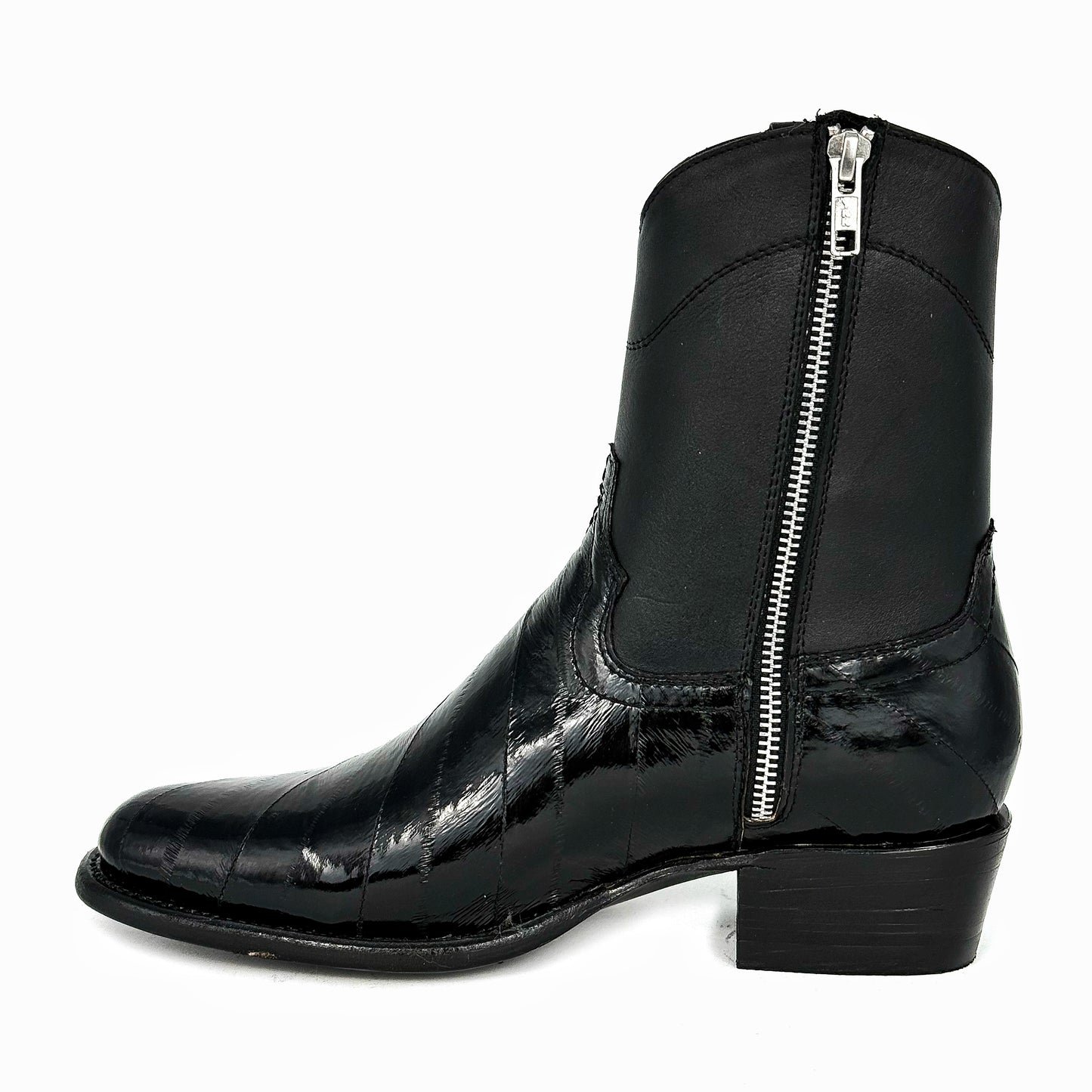 EMMA BLACK ANGUILA BOOTS OVAL