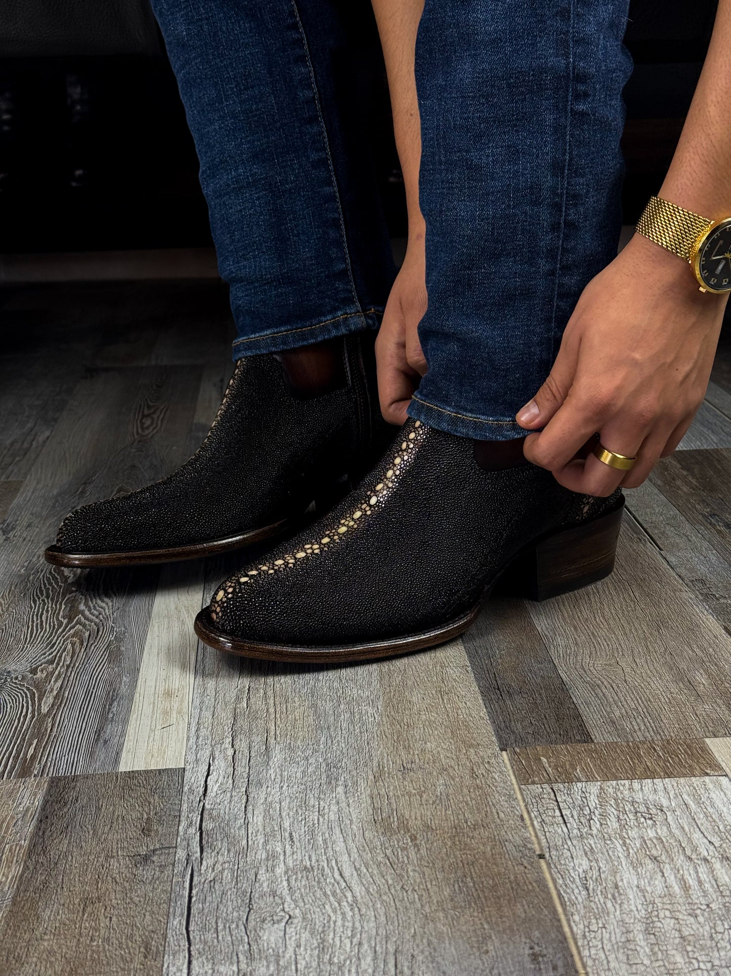 EMMA BROWN PITON BOOTS