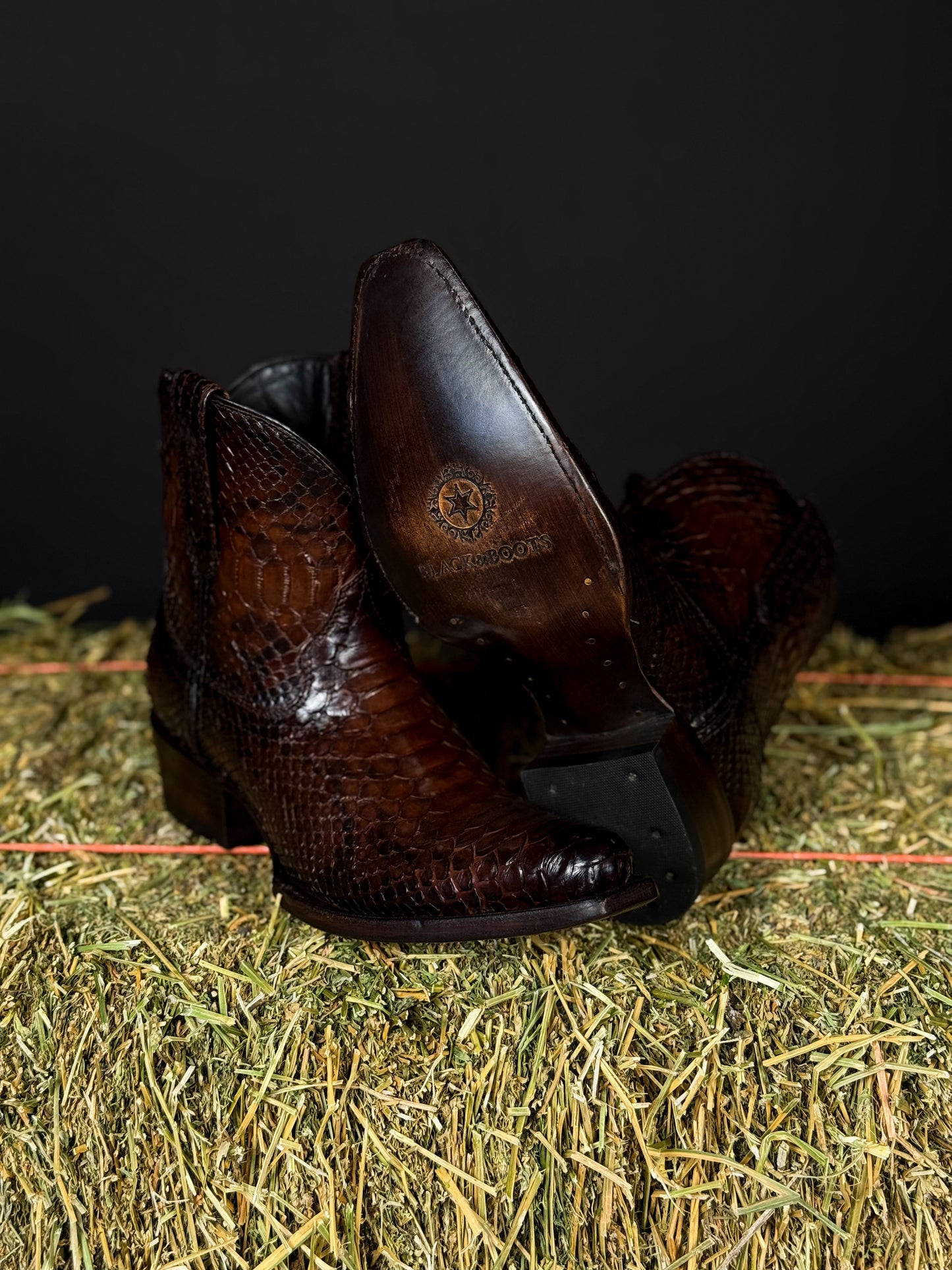EMMA BROWN PITON BOOTS