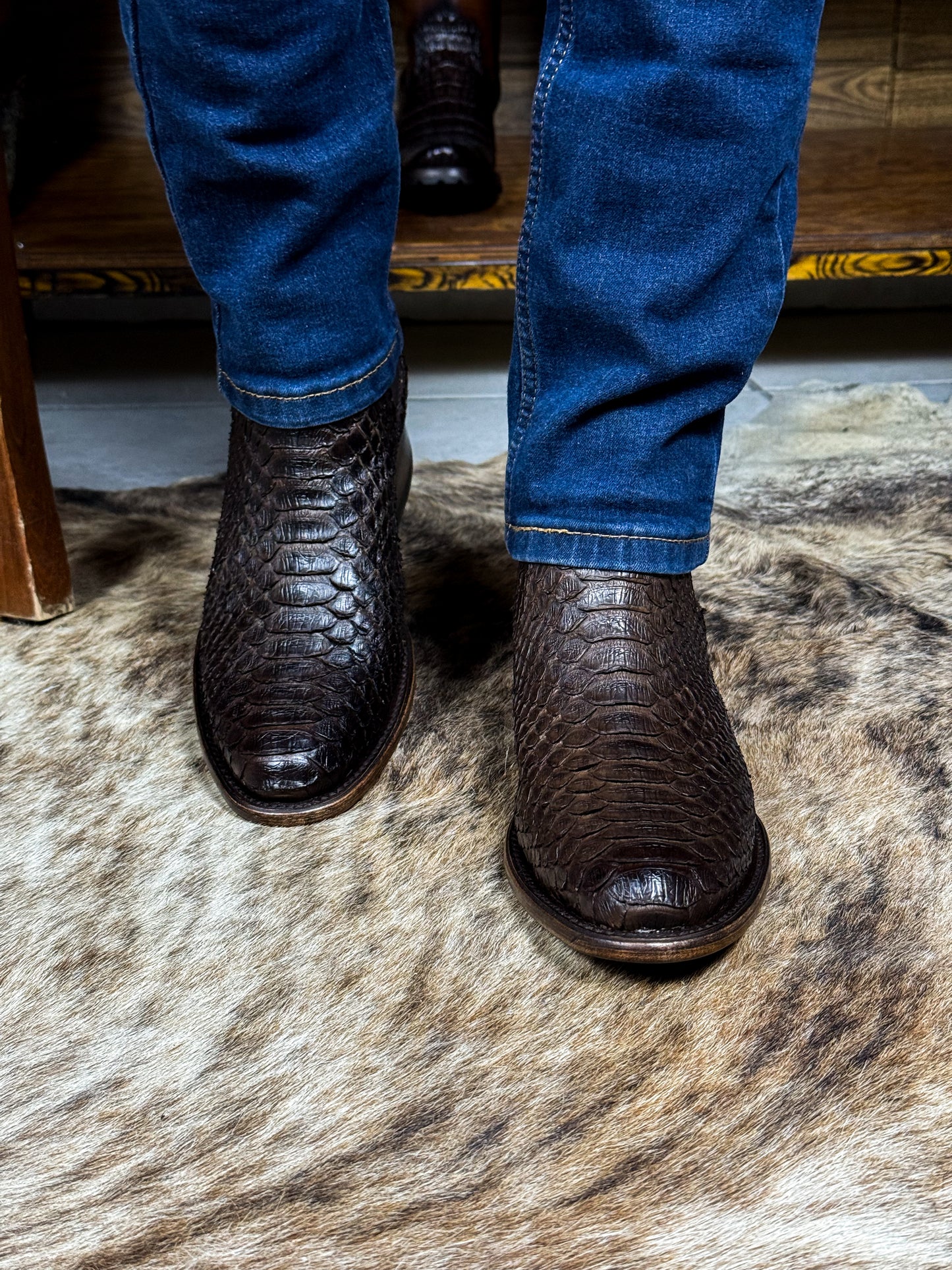 EMMA BROWN PITON BOOTS