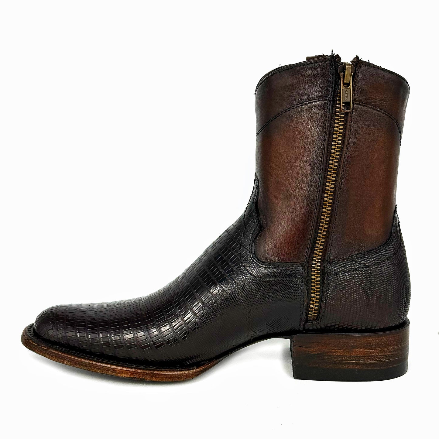 EMMA BROWN LIZARD BOOTS