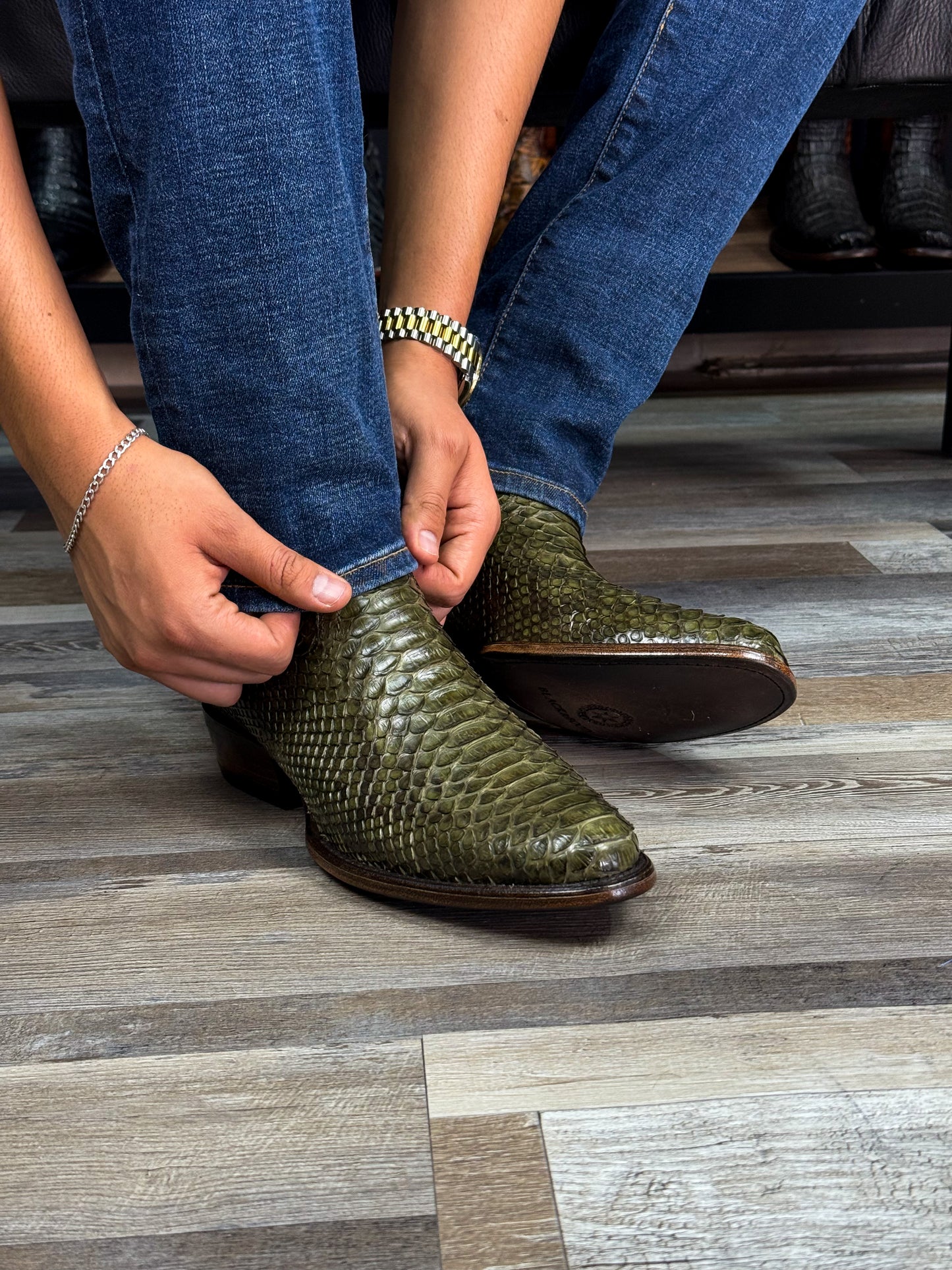 EMMA BROWN PITON BOOTS