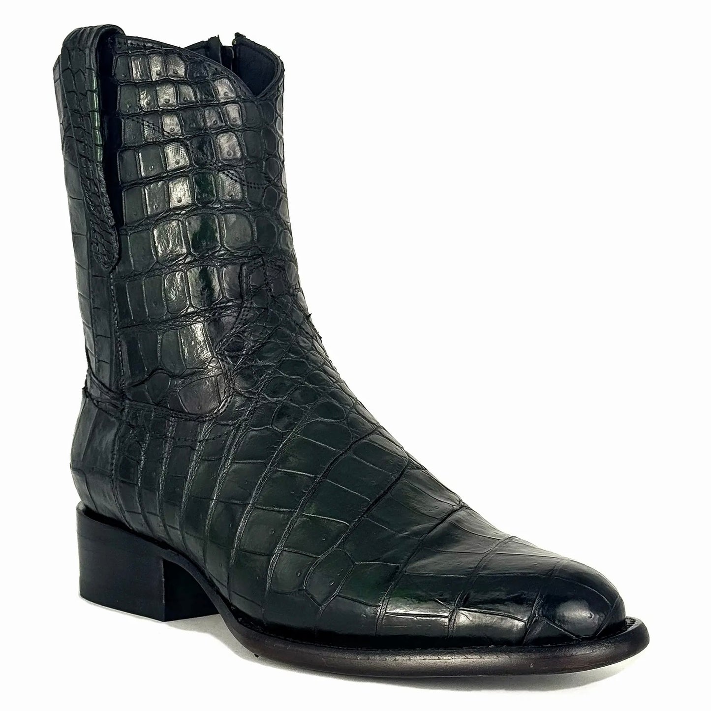 GREEN EMMA FULL MORELETI CROCODILE OVAL