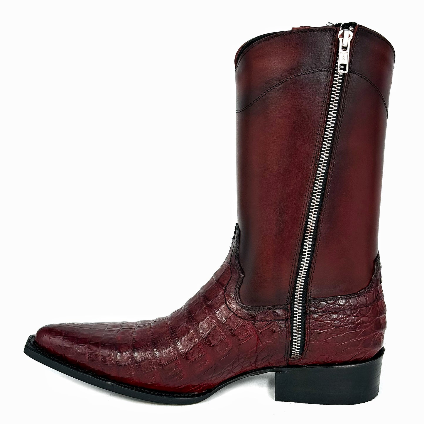 EMMA HIGH RED COCODRILO FUSCUS TEXANA