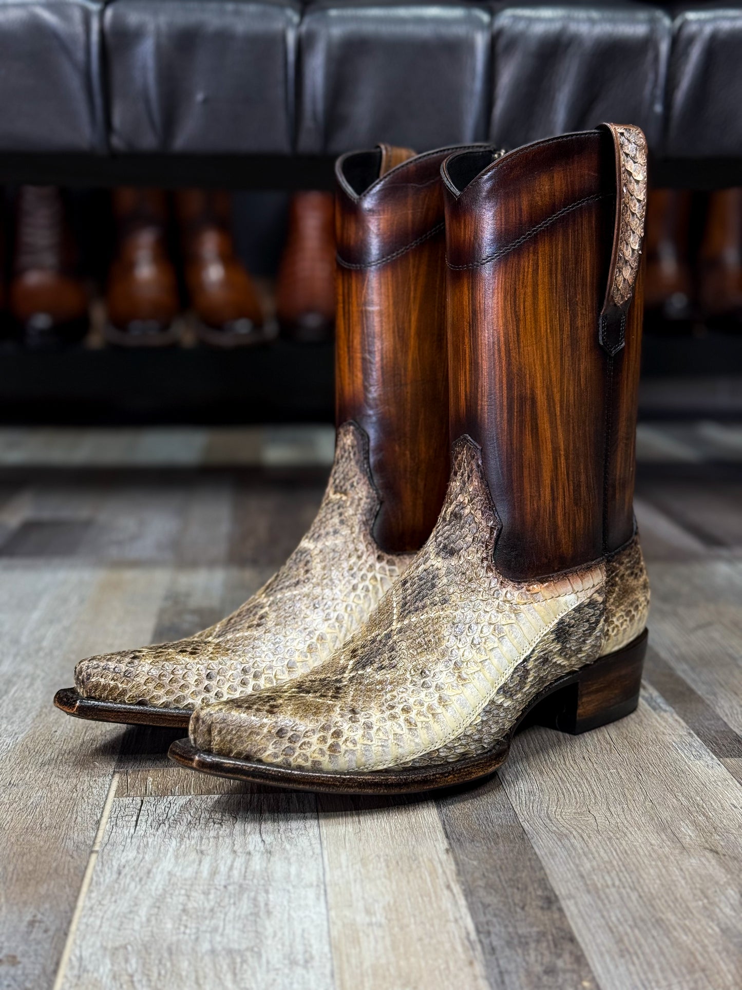 EMMA BROWN PITON BOOTS