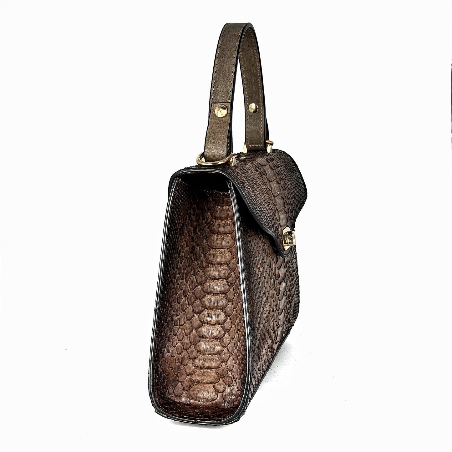 BOLSA BROWN DE PITON PARA DAMA