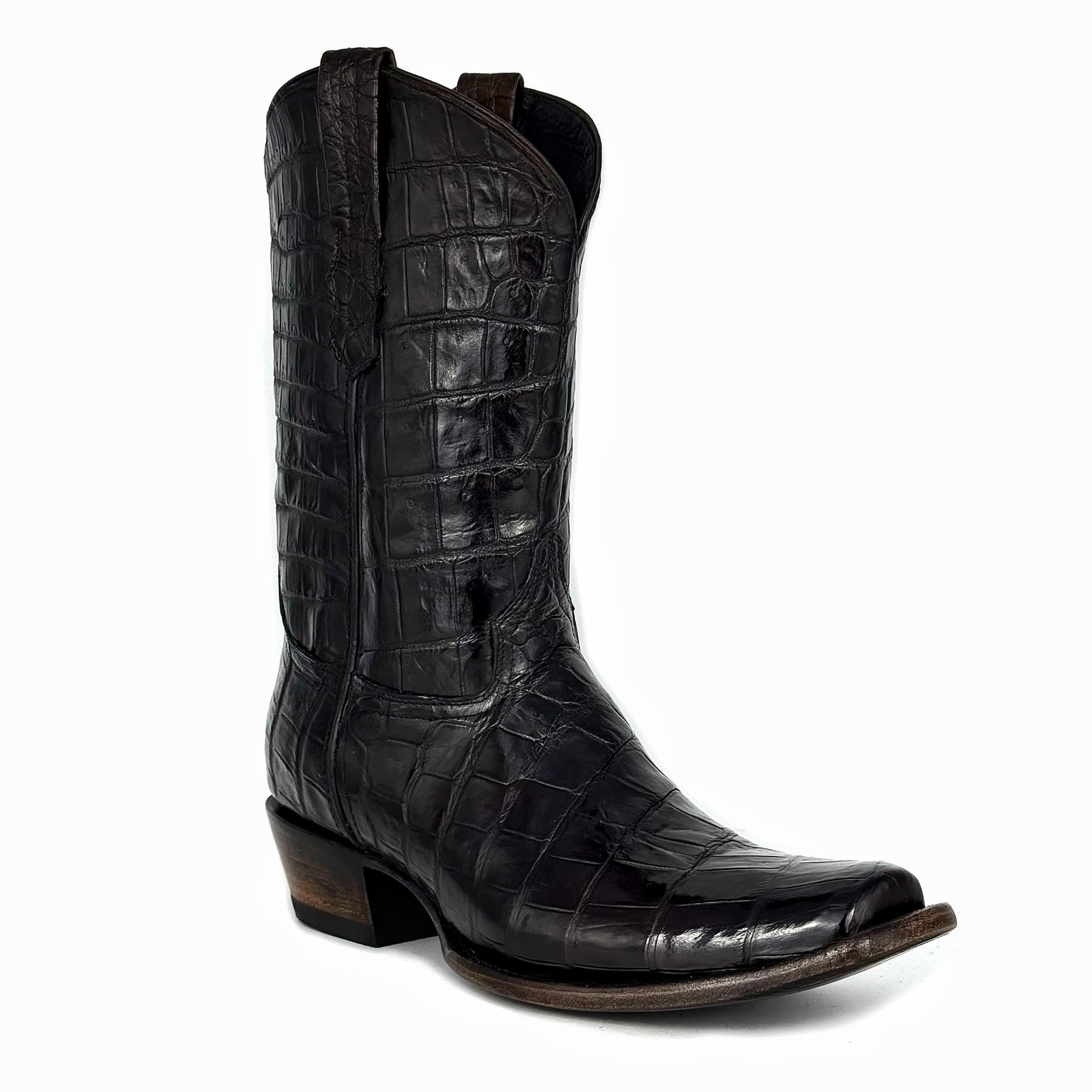 COWBOY DARK BROWN FULL COCODRILO MORELETI DUBAI