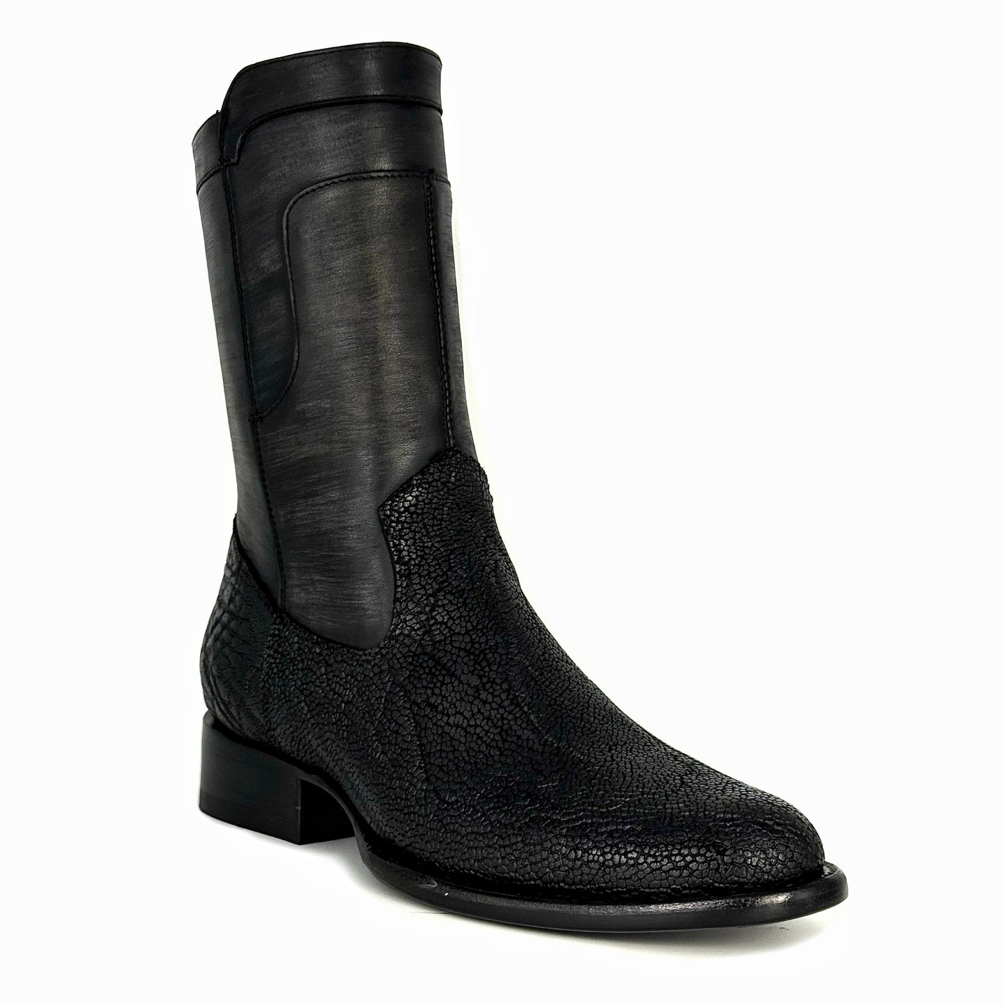 CHRISTIAN ELEFANTE BLACK BOOTS OVAL