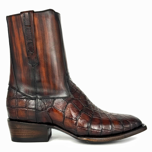 CARLO BROWN PITON BOOTS