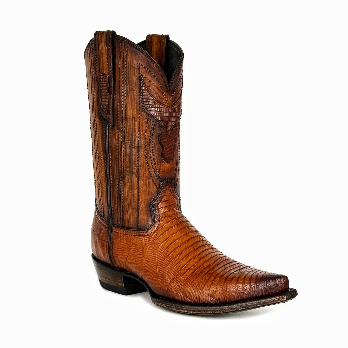 EMMA BROWN LIZARD BOOTS