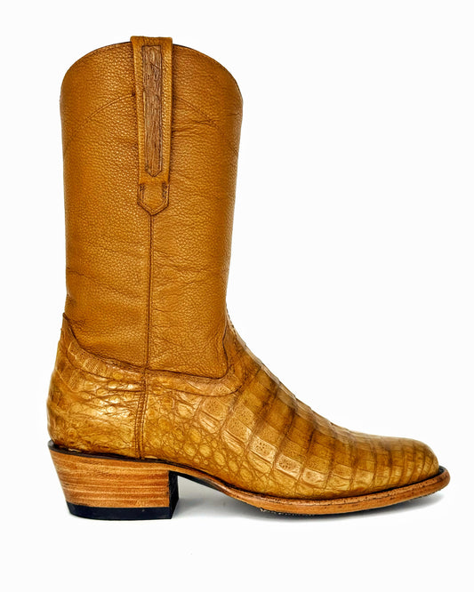 CARLO BROWN PITON BOOTS