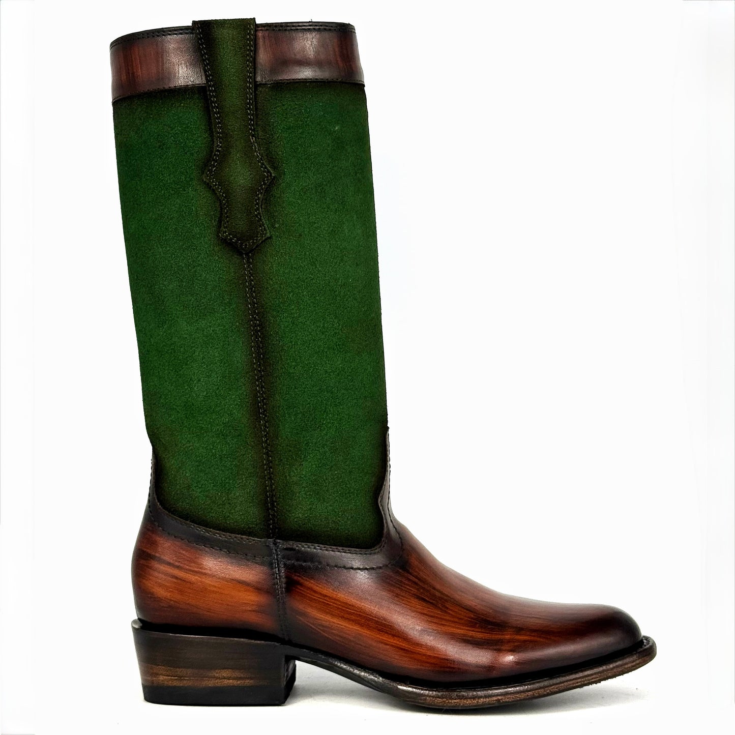 CARLO BROWN PITON BOOTS