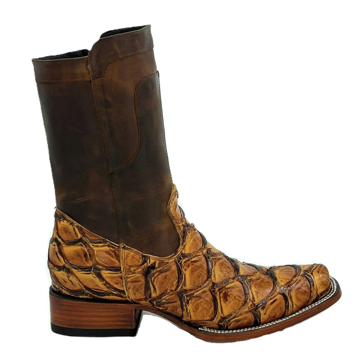 CARLO BROWN PITON BOOTS