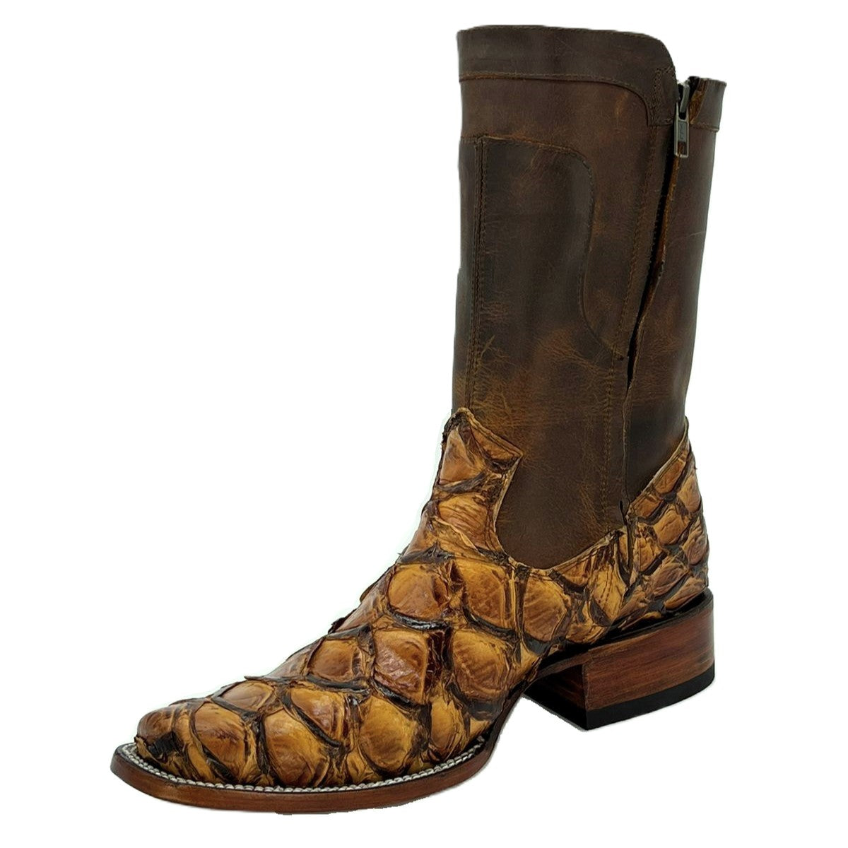 CARLO BROWN PITON BOOTS