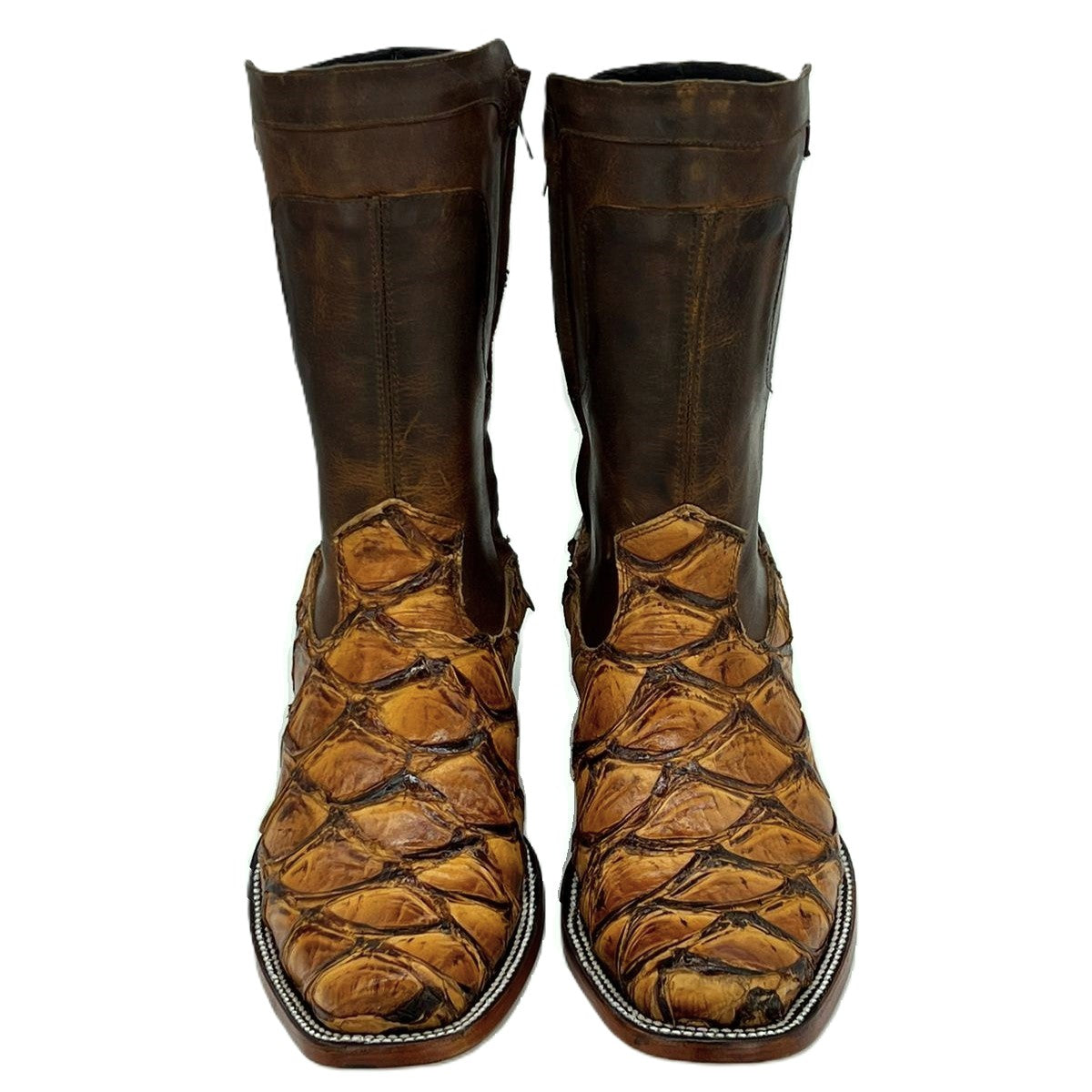 CARLO BROWN PITON BOOTS