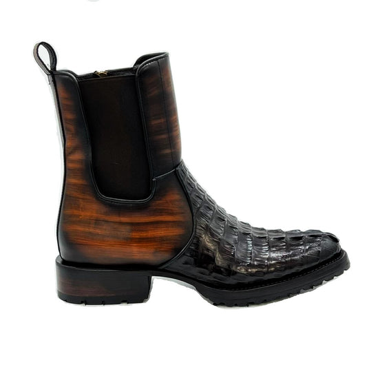 CARLO BROWN PITON BOOTS