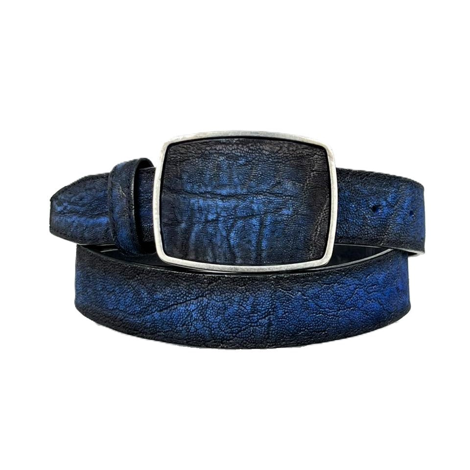CINTO ELEFANTE BLUE HEBILLA CUADRADA