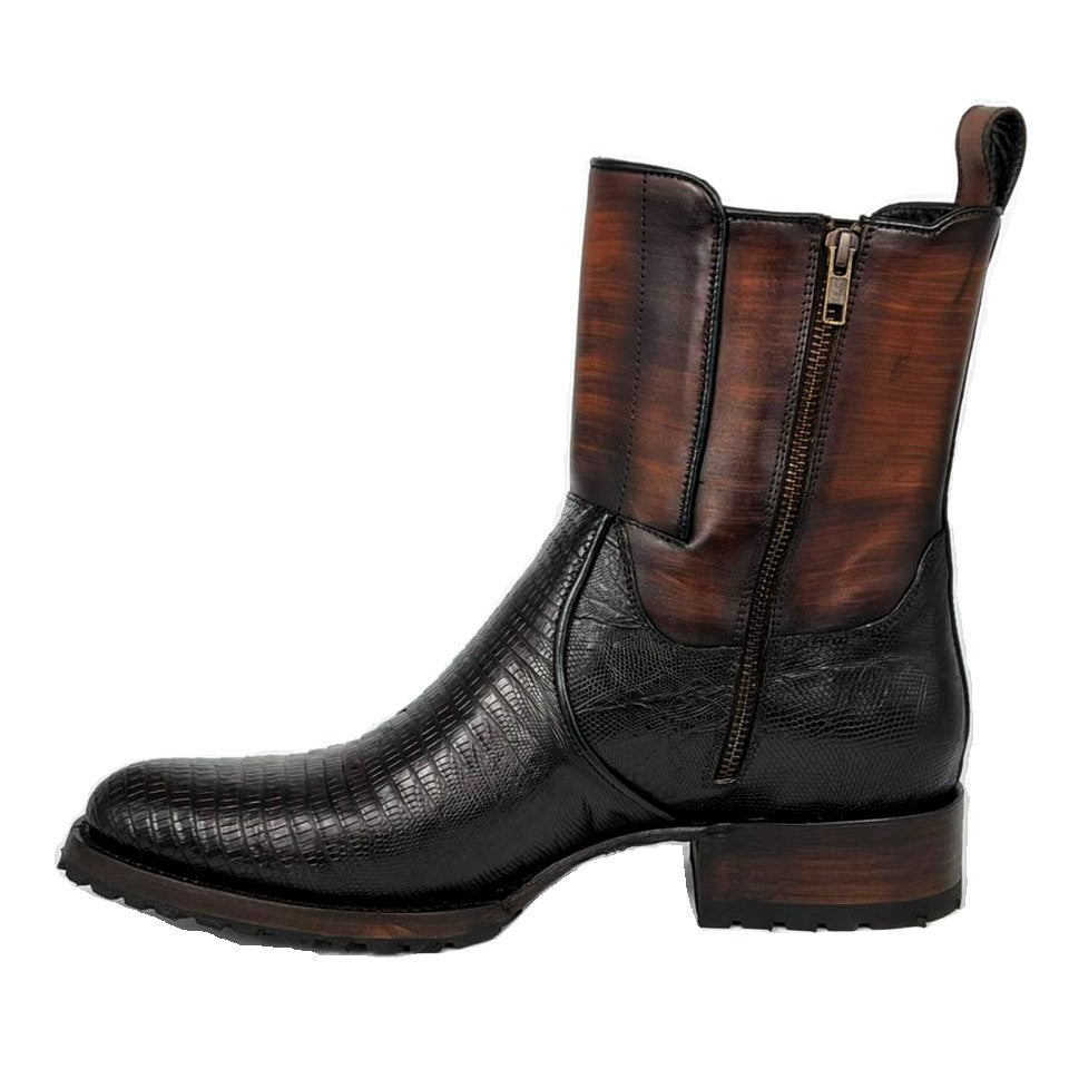 EMMA BROWN LIZARD BOOTS
