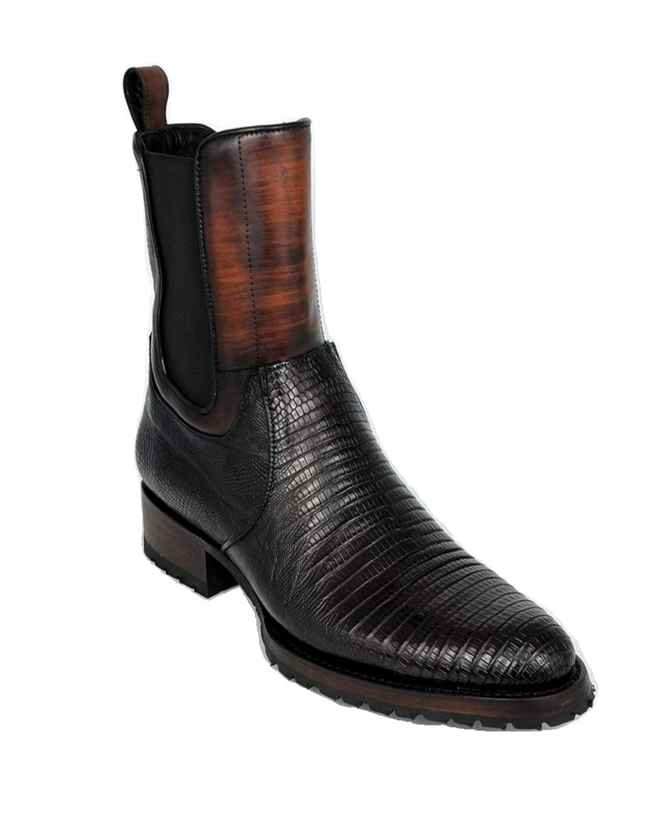 EMMA BROWN LIZARD BOOTS
