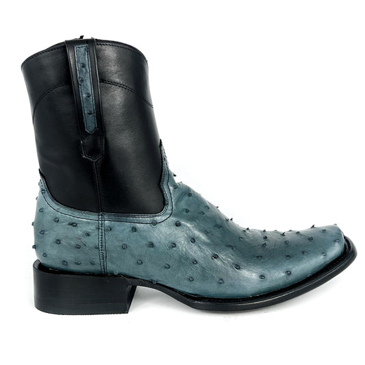EMMA BROWN OSTRICH BOOTS