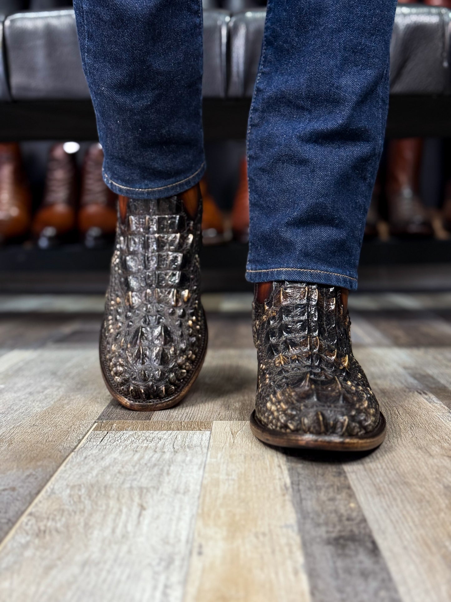 EMMA NATURAL NUCA DE COCODRILO BOOTS OVAL