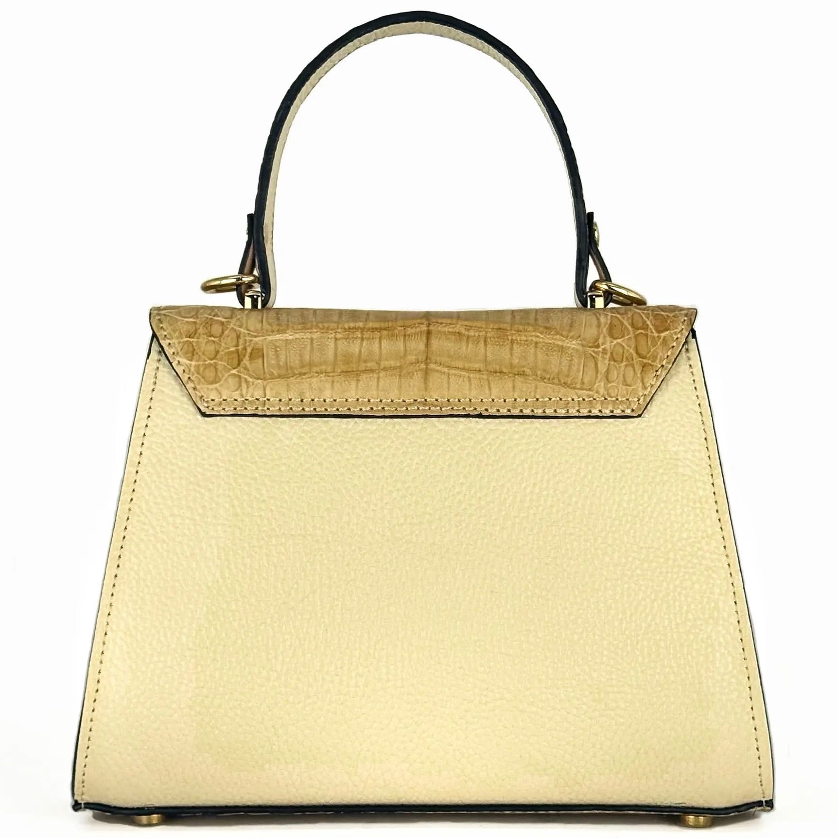 BOLSA BEIGE COCODRILO PARA DAMA