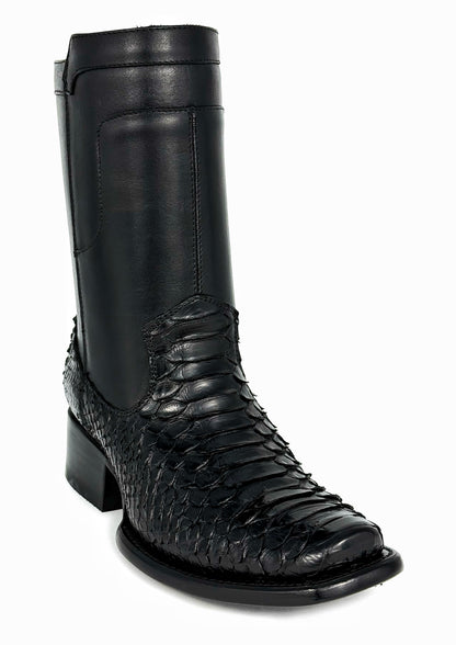 CHRISTIAN BLACK PITON BOOTS