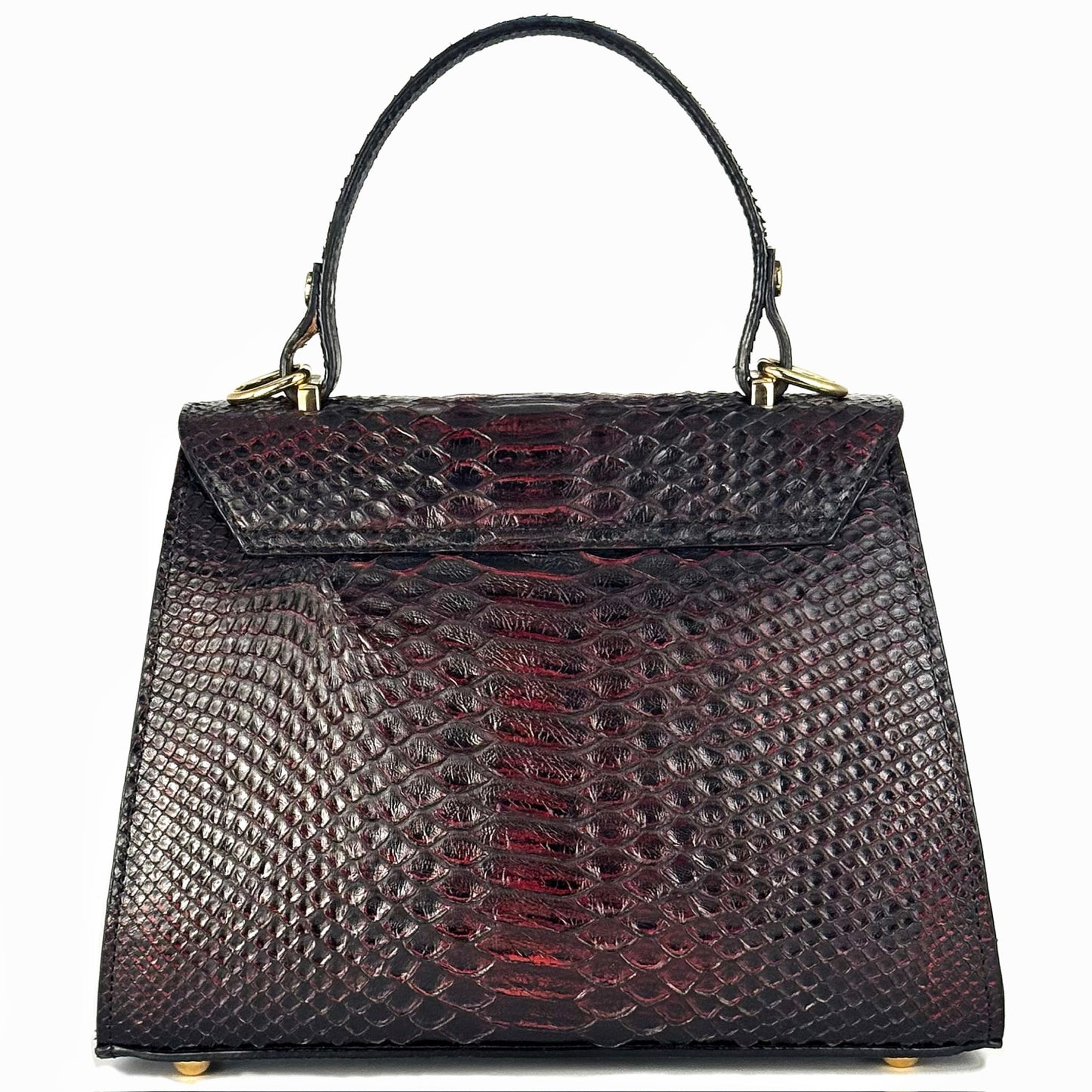 BOLSA MANTARRAYA/PITON VINO DAMA