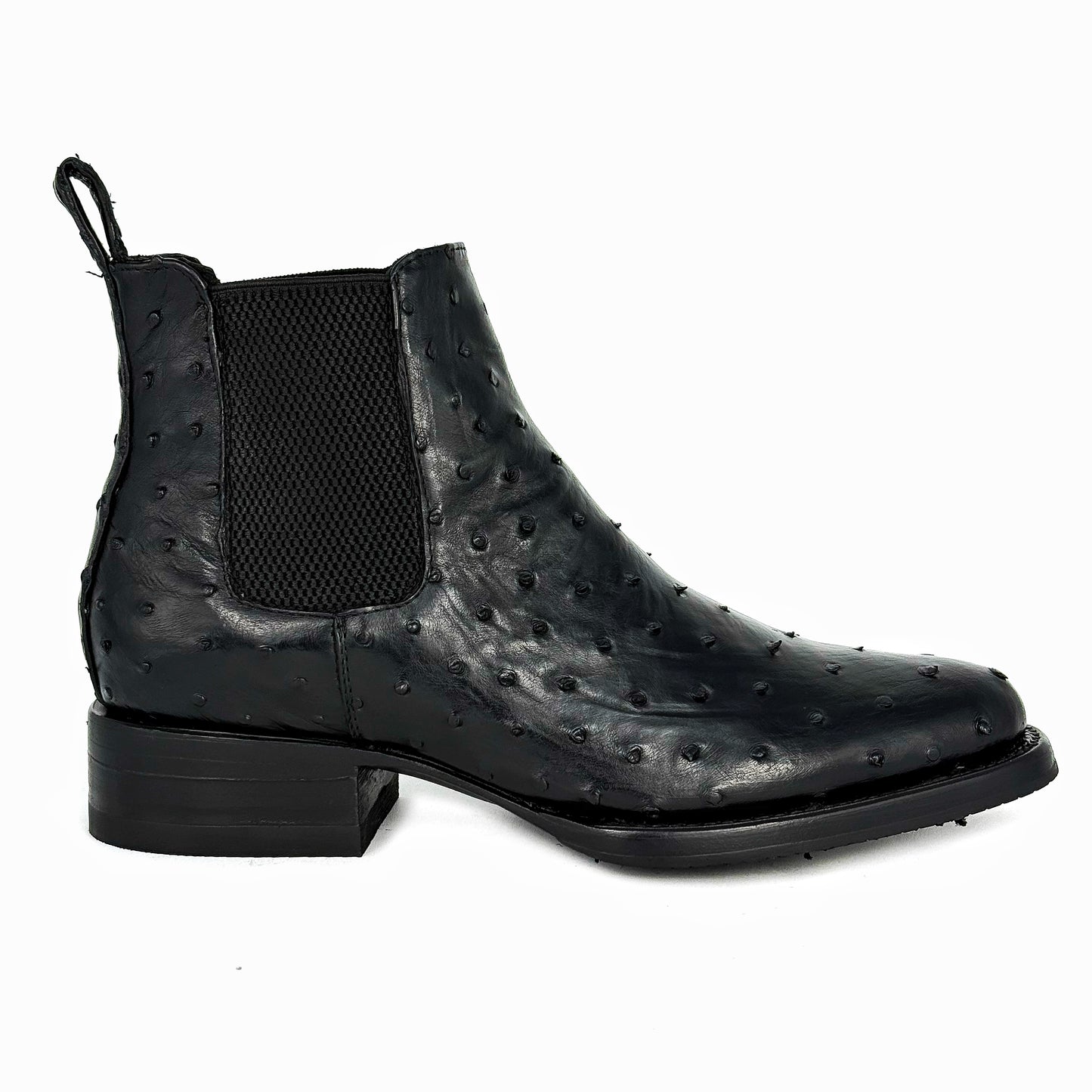 CHELSEA BLACK AVESTRUZ OVAL