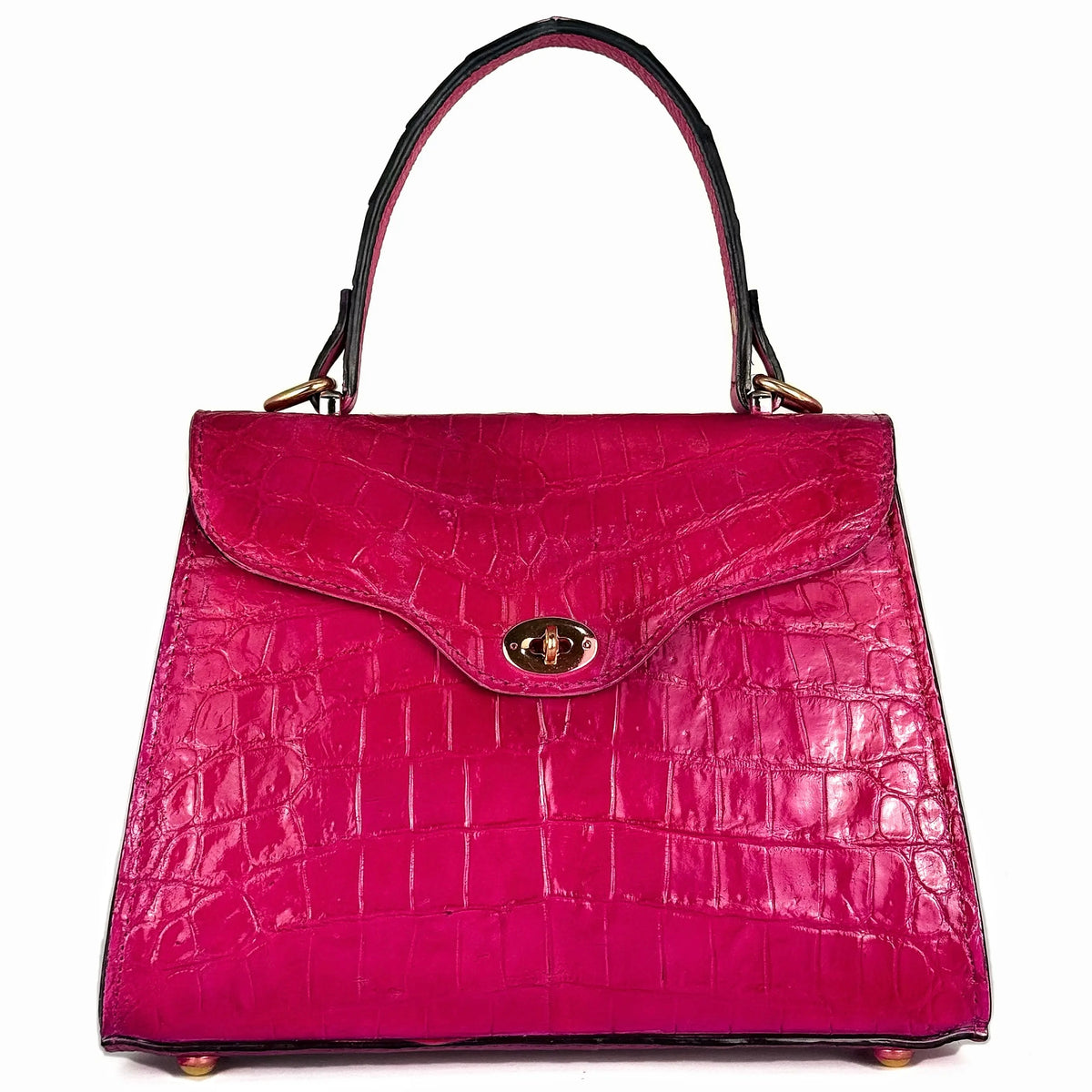 BOLSA ROSA COCODRILO PARA DAMA